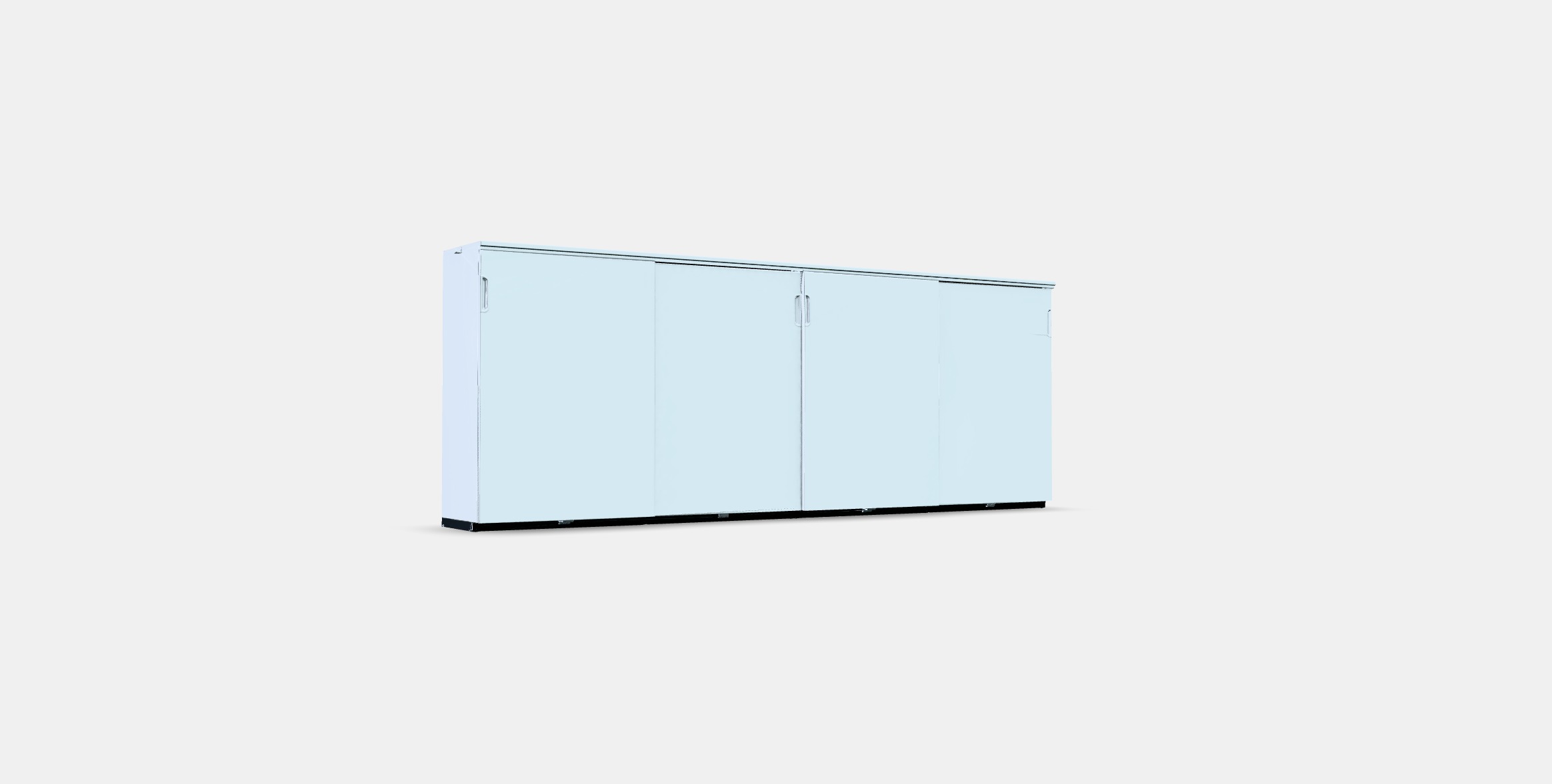 GALANT Storage combination w sliding doors 2 Low-poly 3D model_3