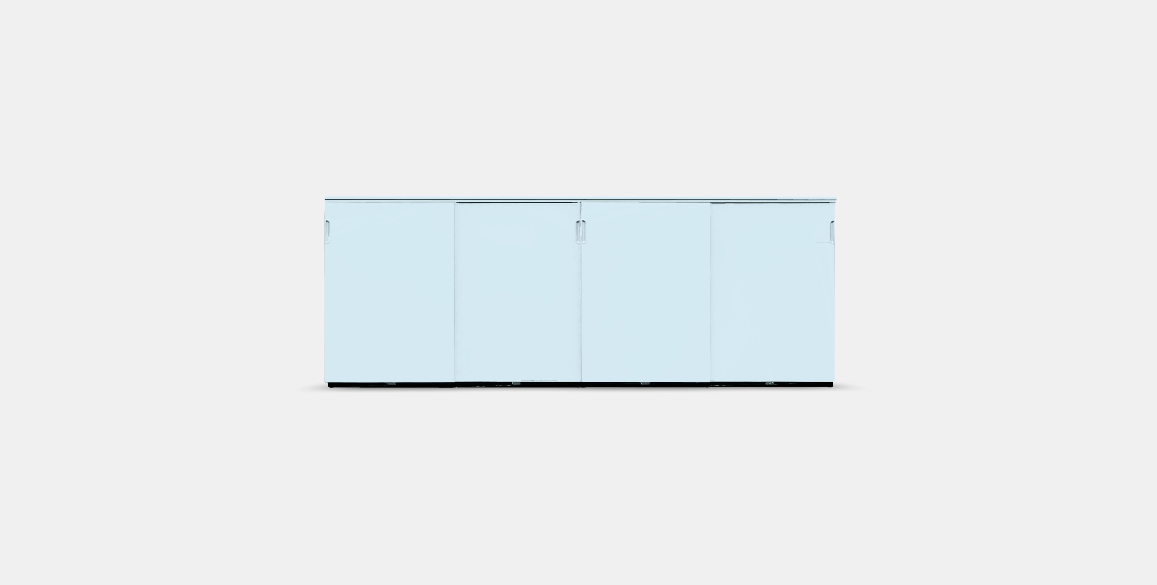 GALANT Storage combination w sliding doors 2 Low-poly 3D model_10