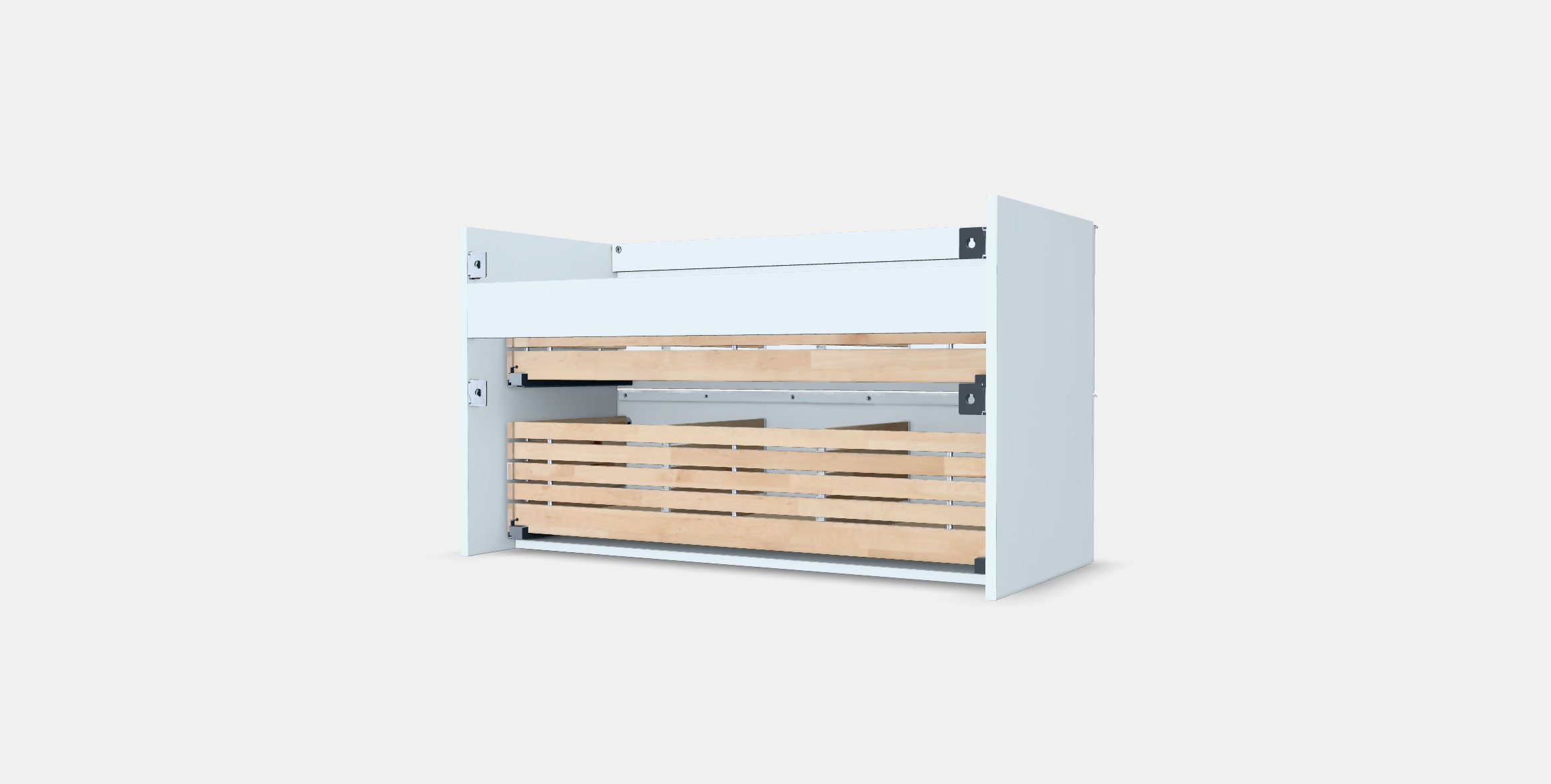 GODMORGON Wash-stand with 2 drawers 2 Low-poly 3D model_3