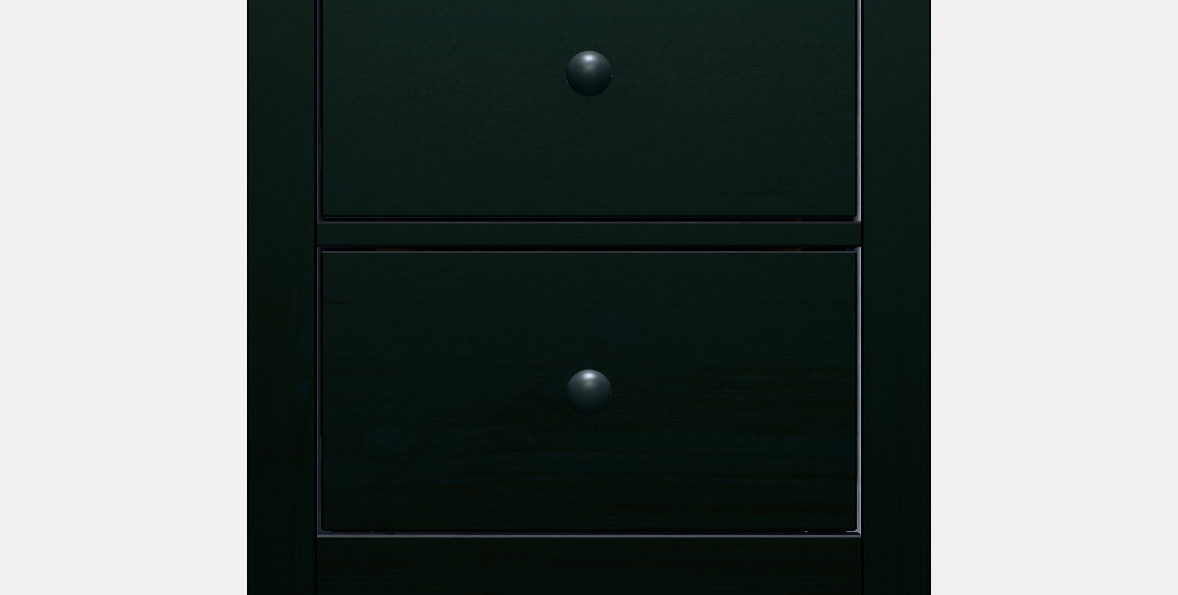 HEMNES Chest of 2 drawers Low-poly 3D model_11