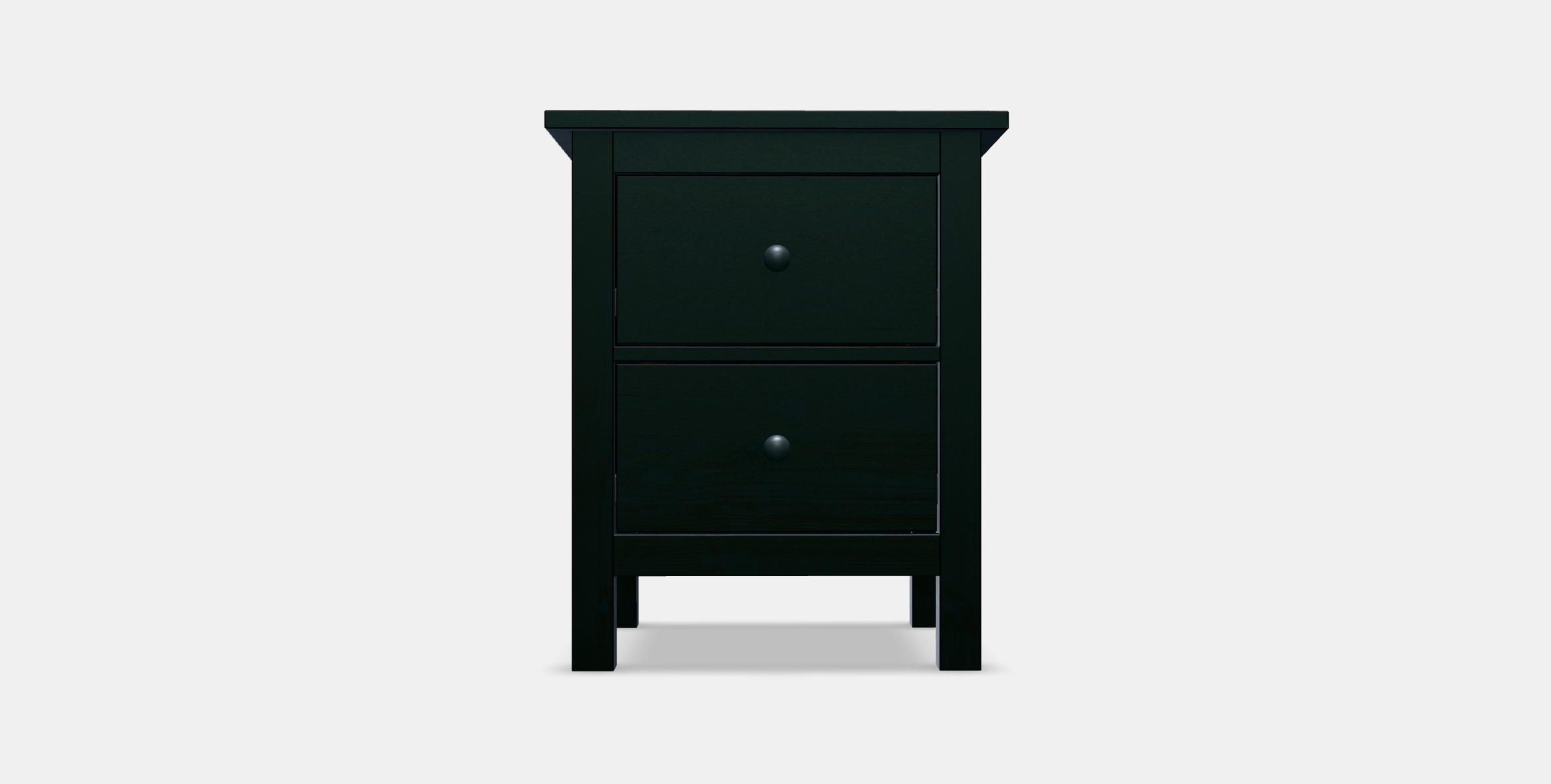 HEMNES Chest of 2 drawers Low-poly 3D model_9
