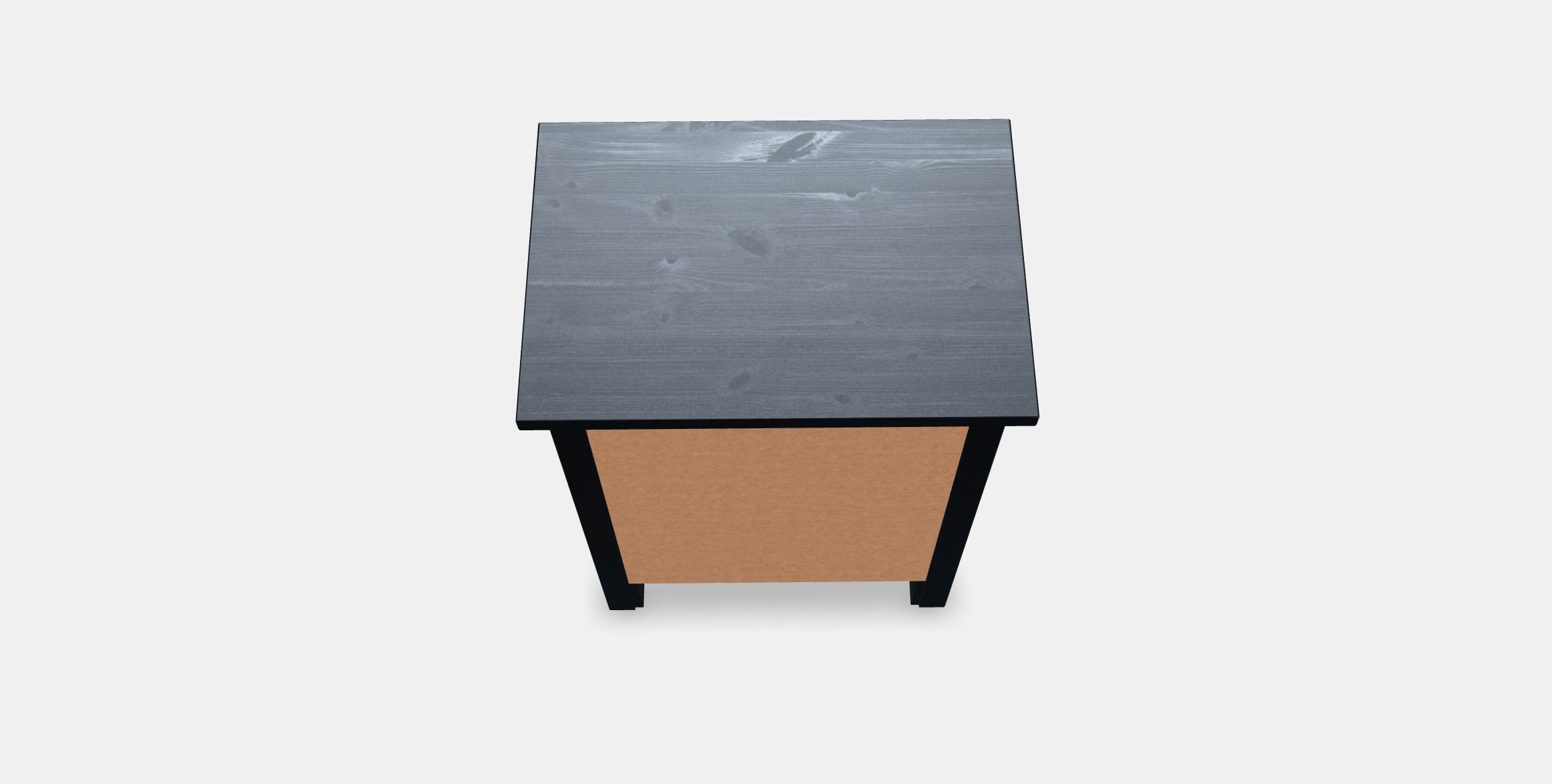 HEMNES Chest of 2 drawers Low-poly 3D model_3