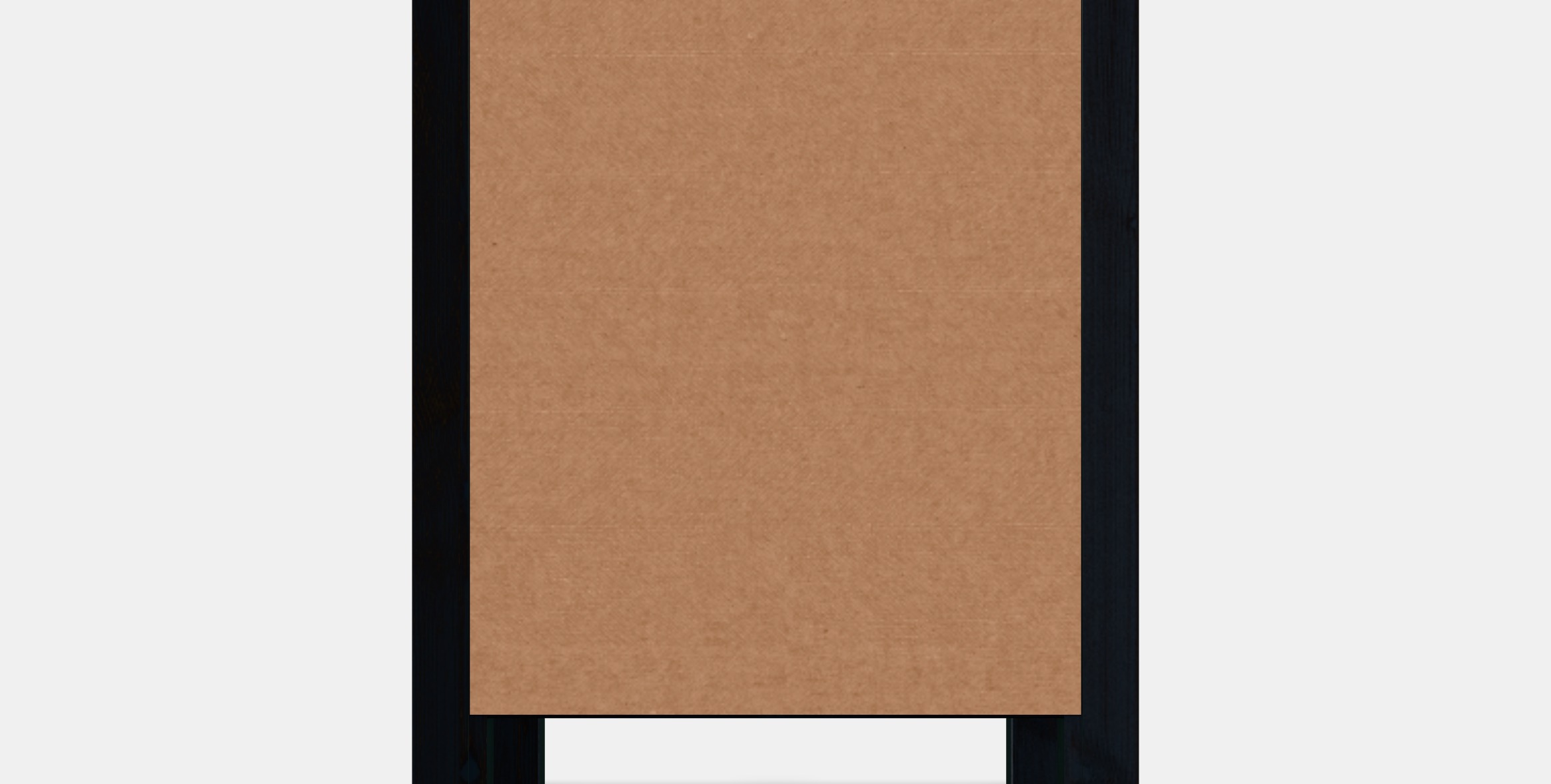 HEMNES Chest of 2 drawers Low-poly 3D model_14