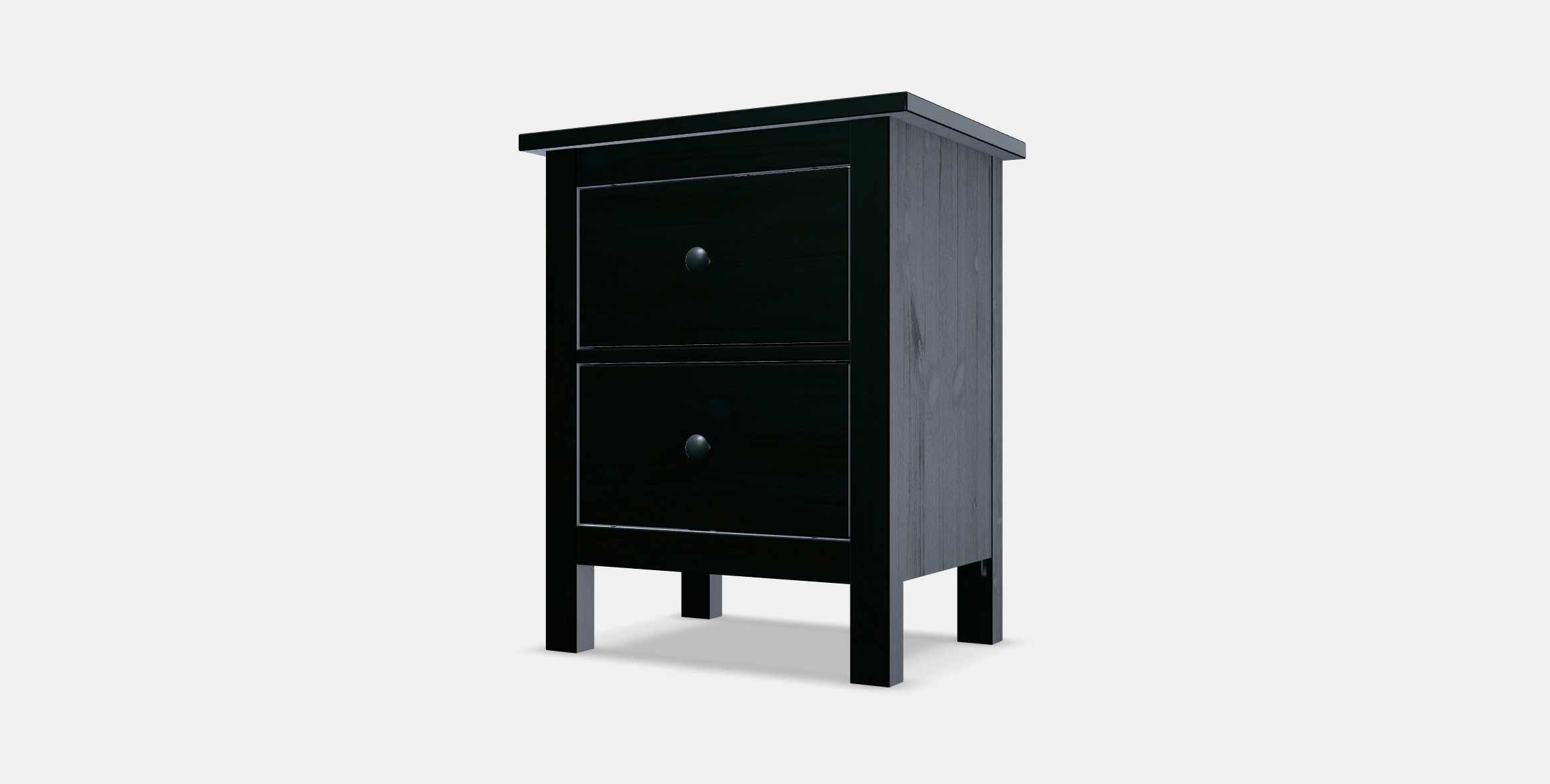 HEMNES Chest of 2 drawers Low-poly 3D model_15