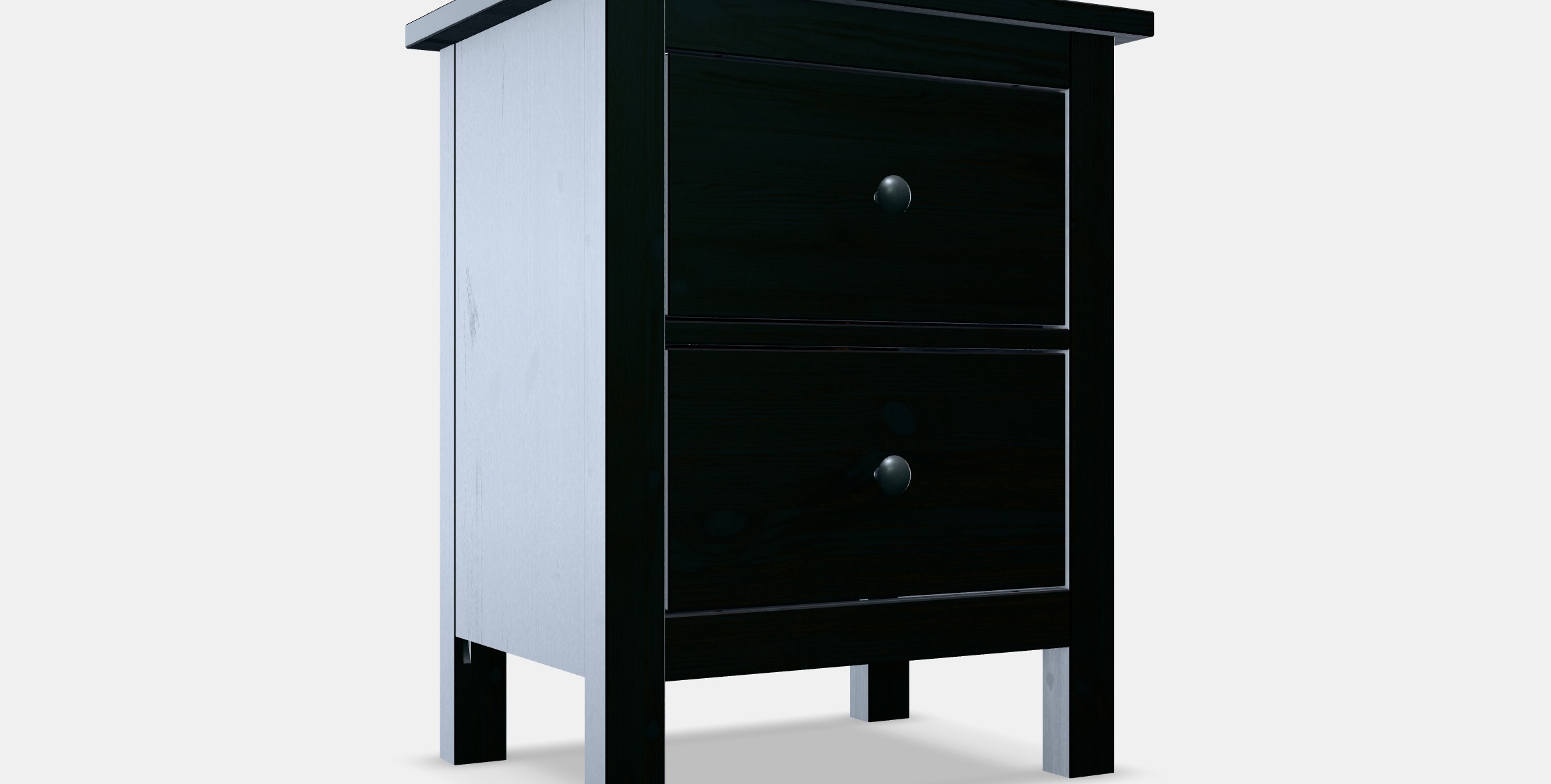 HEMNES Chest of 2 drawers Low-poly 3D model_10