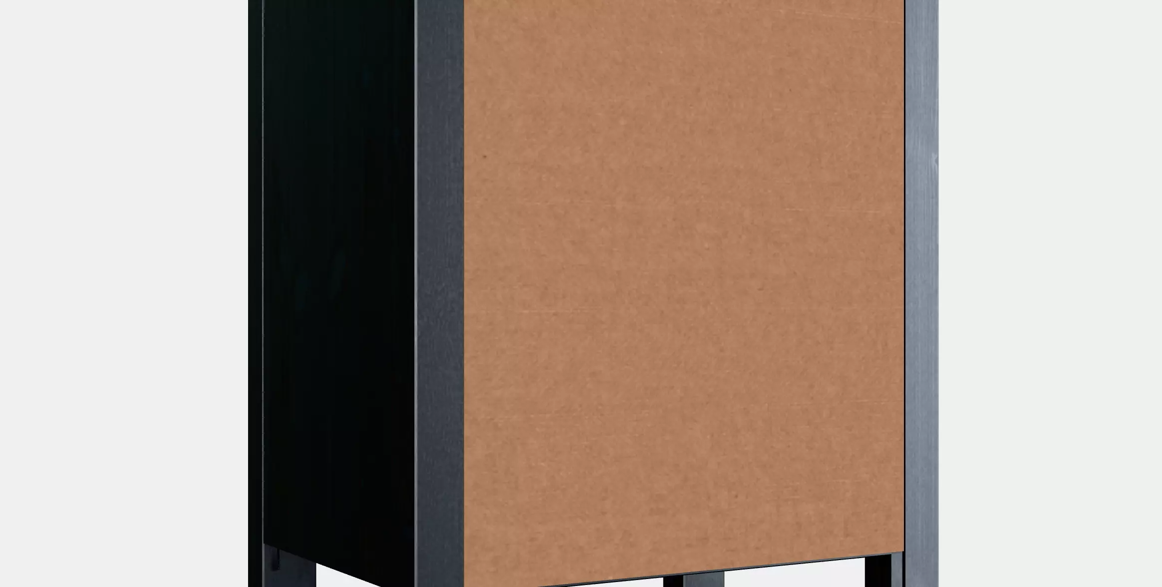 HEMNES Chest of 2 drawers Low-poly 3D model_0