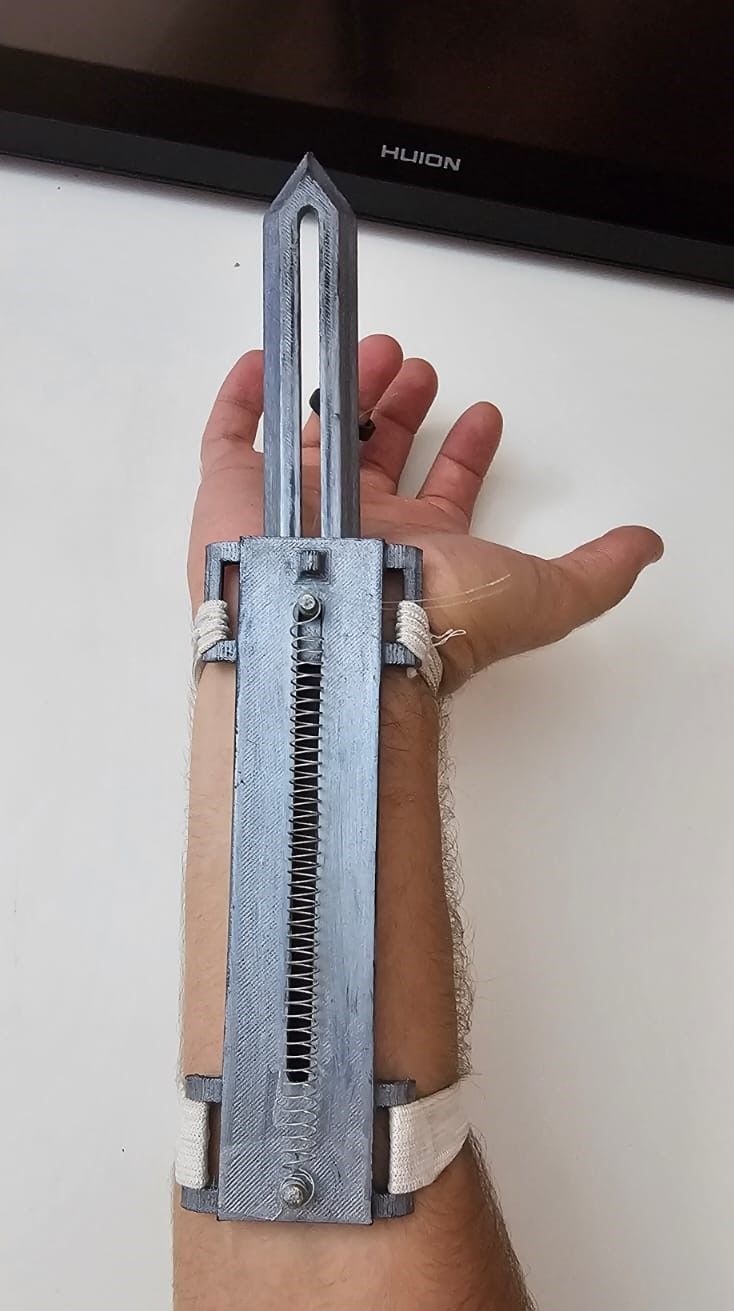 Assasins creed hidden blade 3D print model_1