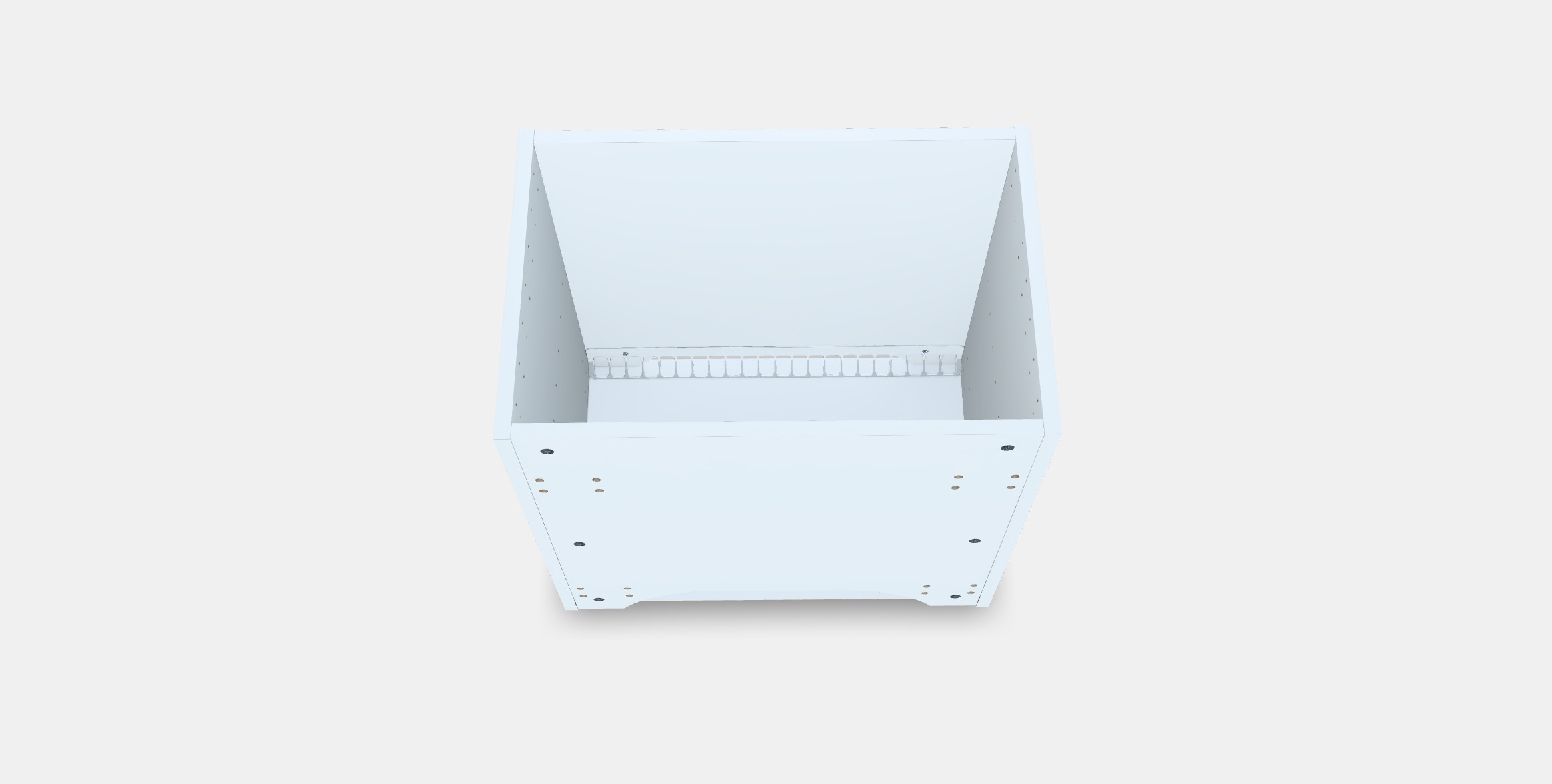 METOD Fridge-freezer top cabinet frame Low-poly 3D model_5
