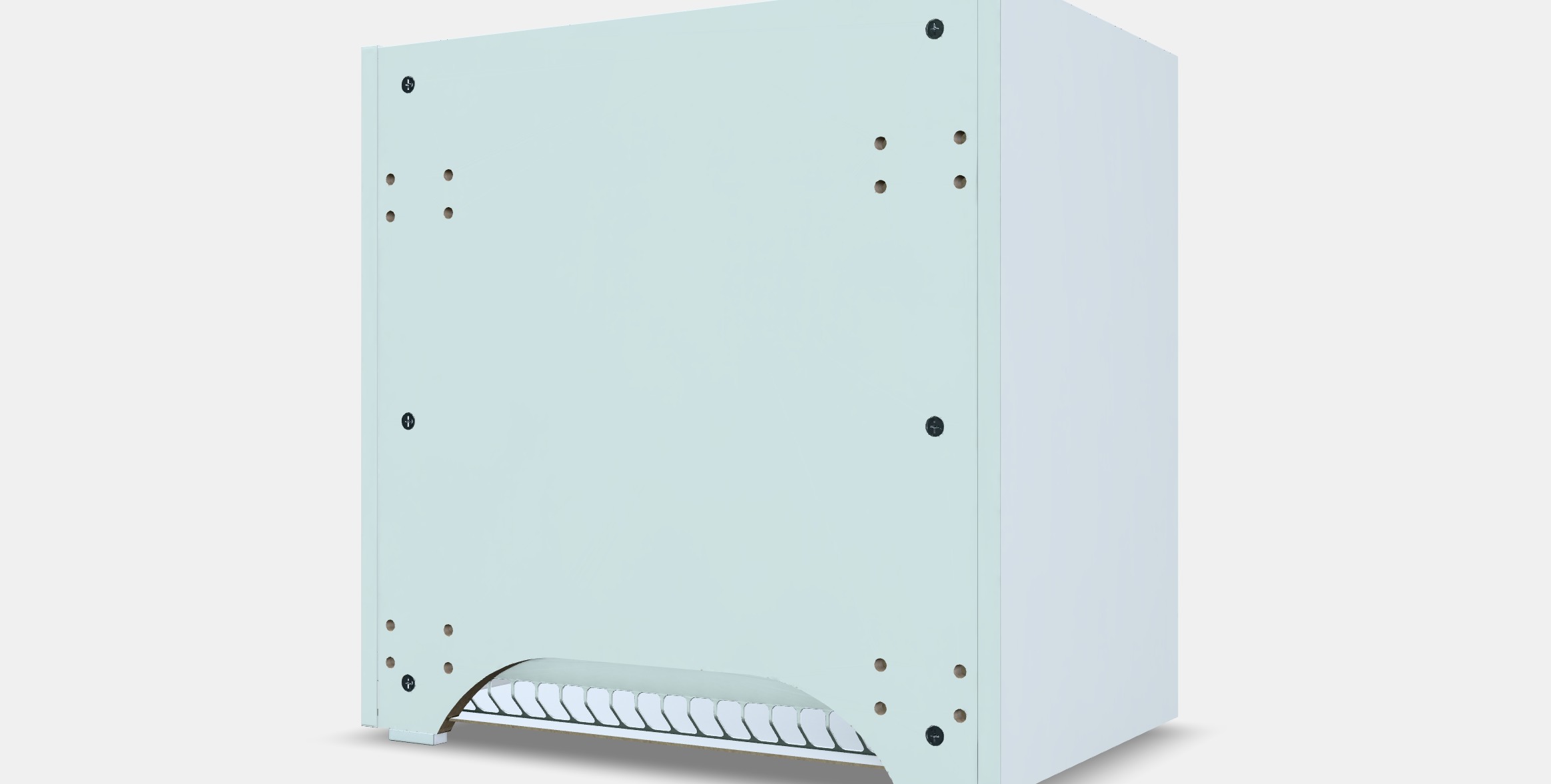 METOD Fridge-freezer top cabinet frame Low-poly 3D model_13