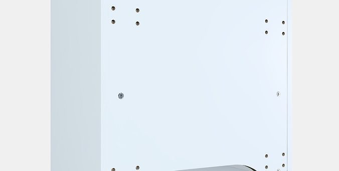 METOD Fridge-freezer top cabinet frame Low-poly 3D model