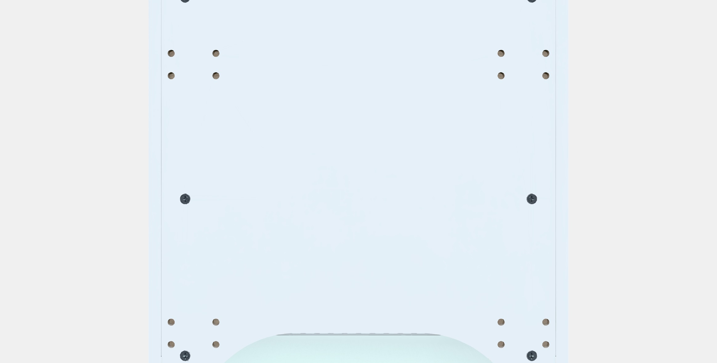 METOD Fridge-freezer top cabinet frame Low-poly 3D model_15