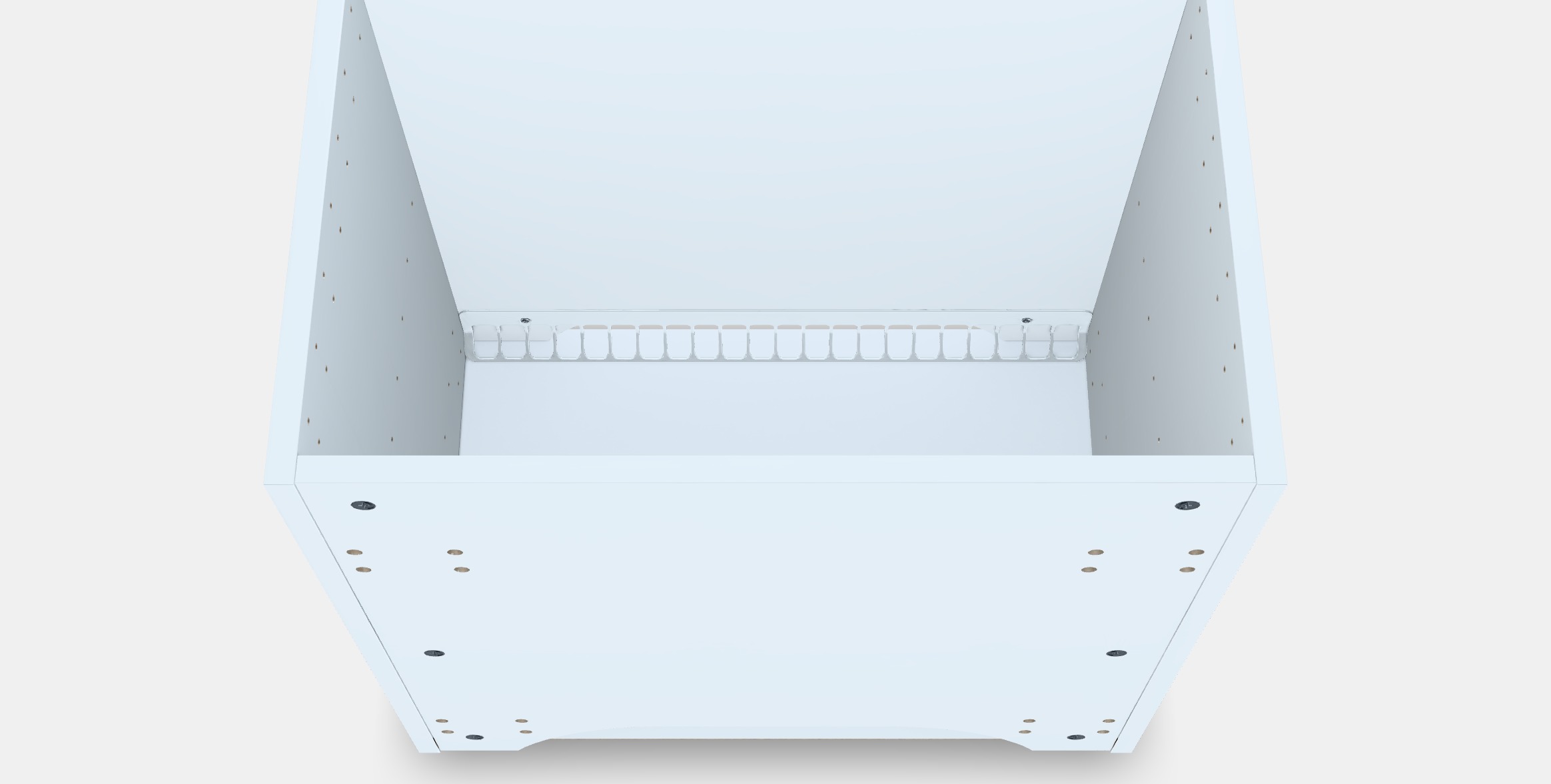 METOD Fridge-freezer top cabinet frame Low-poly 3D model_2
