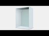 METOD Fridge-freezer top cabinet frame Low-poly 3D model_1