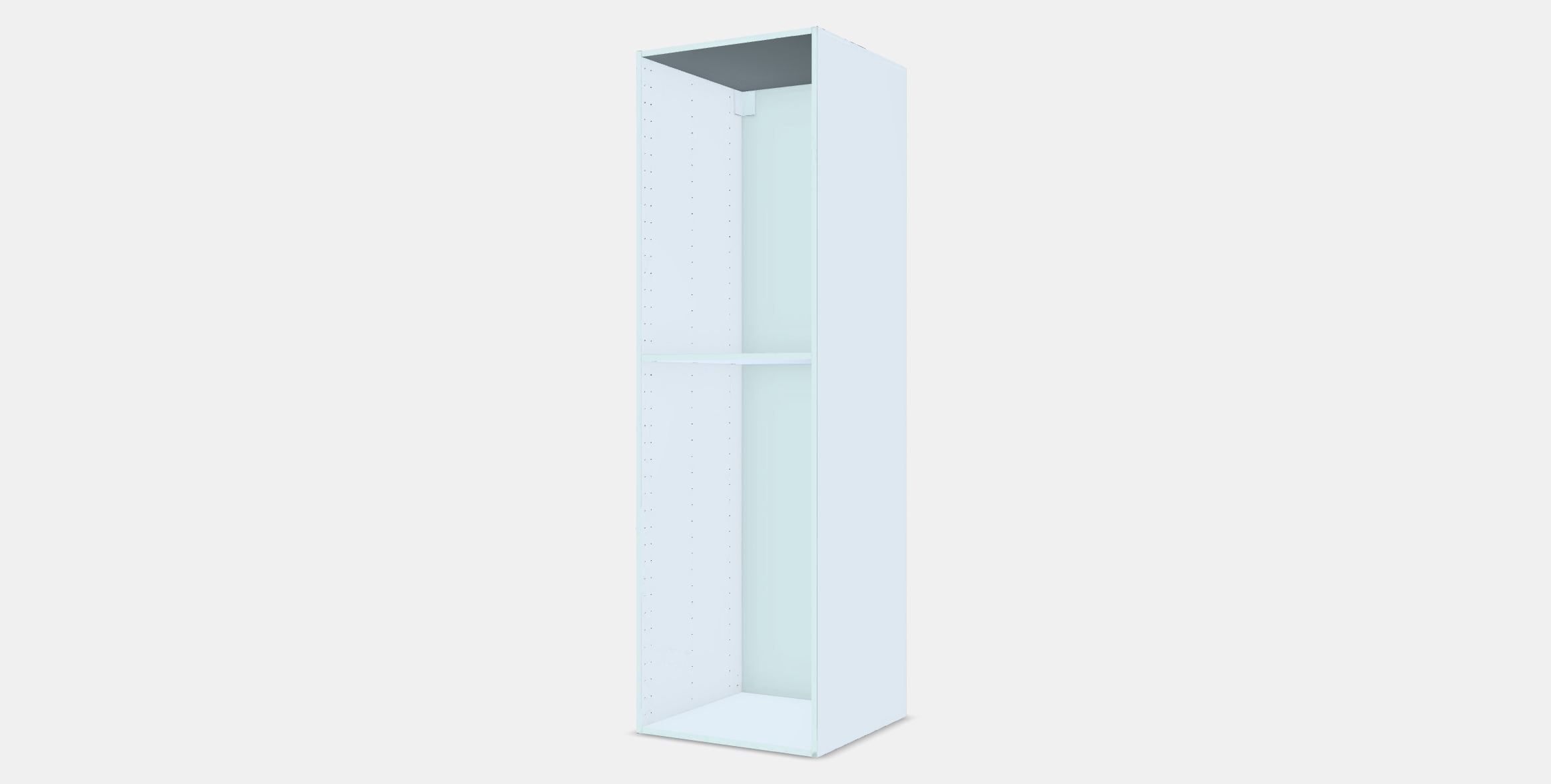 METOD High cabinet frame Low-poly 3D model_12