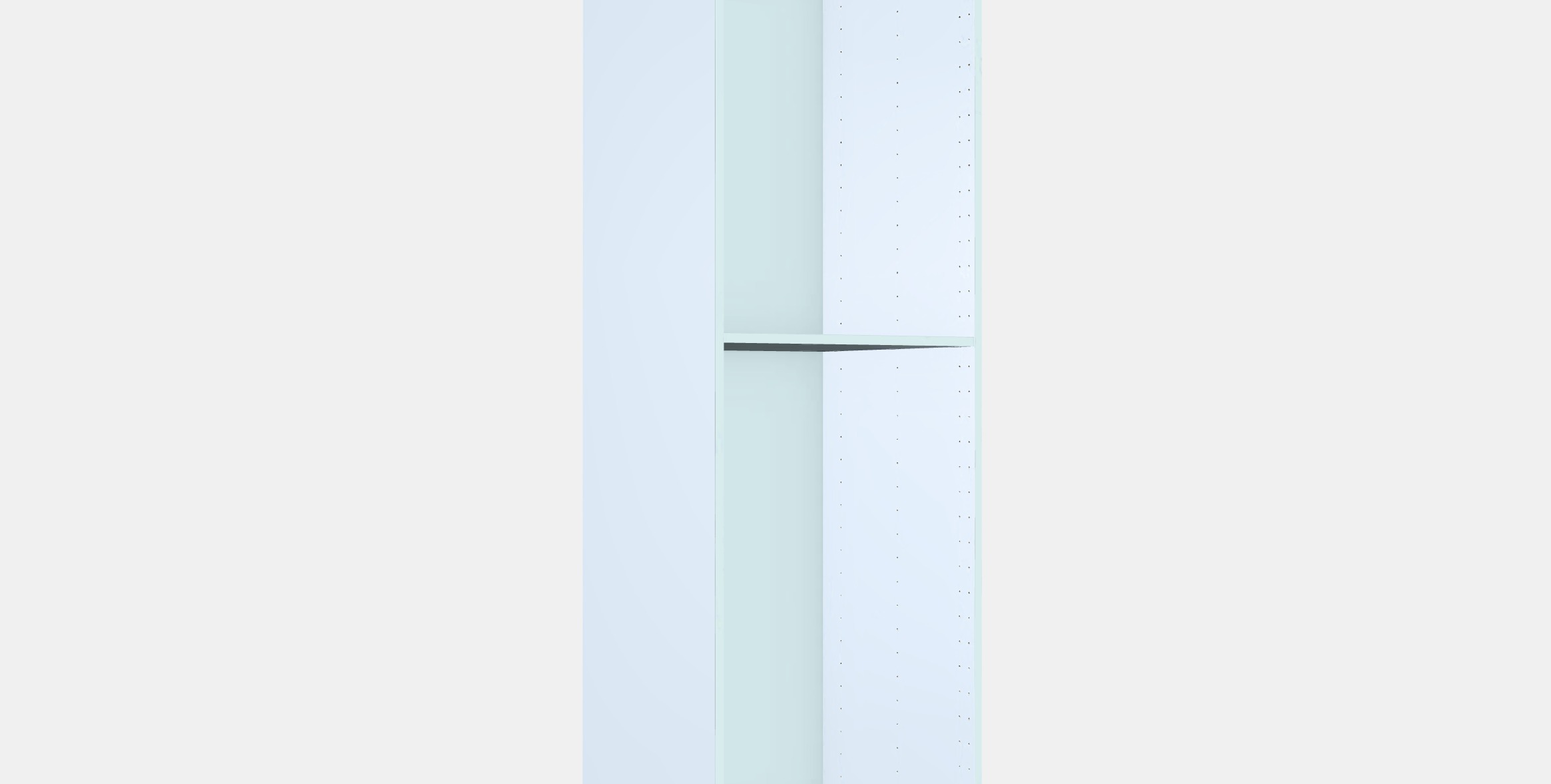 METOD High cabinet frame Low-poly 3D model_9