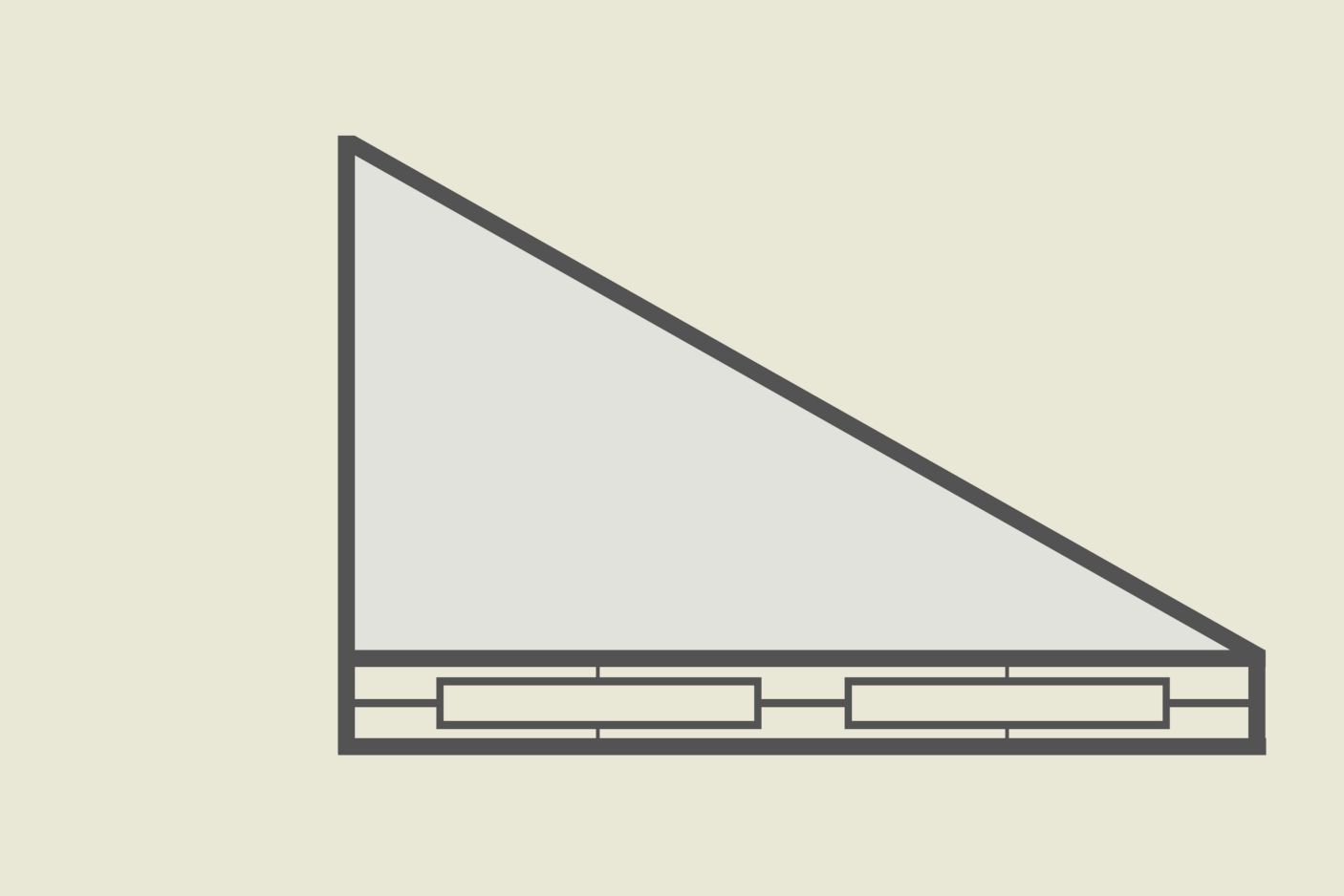 Metal awning with plexi glass 3D model_2