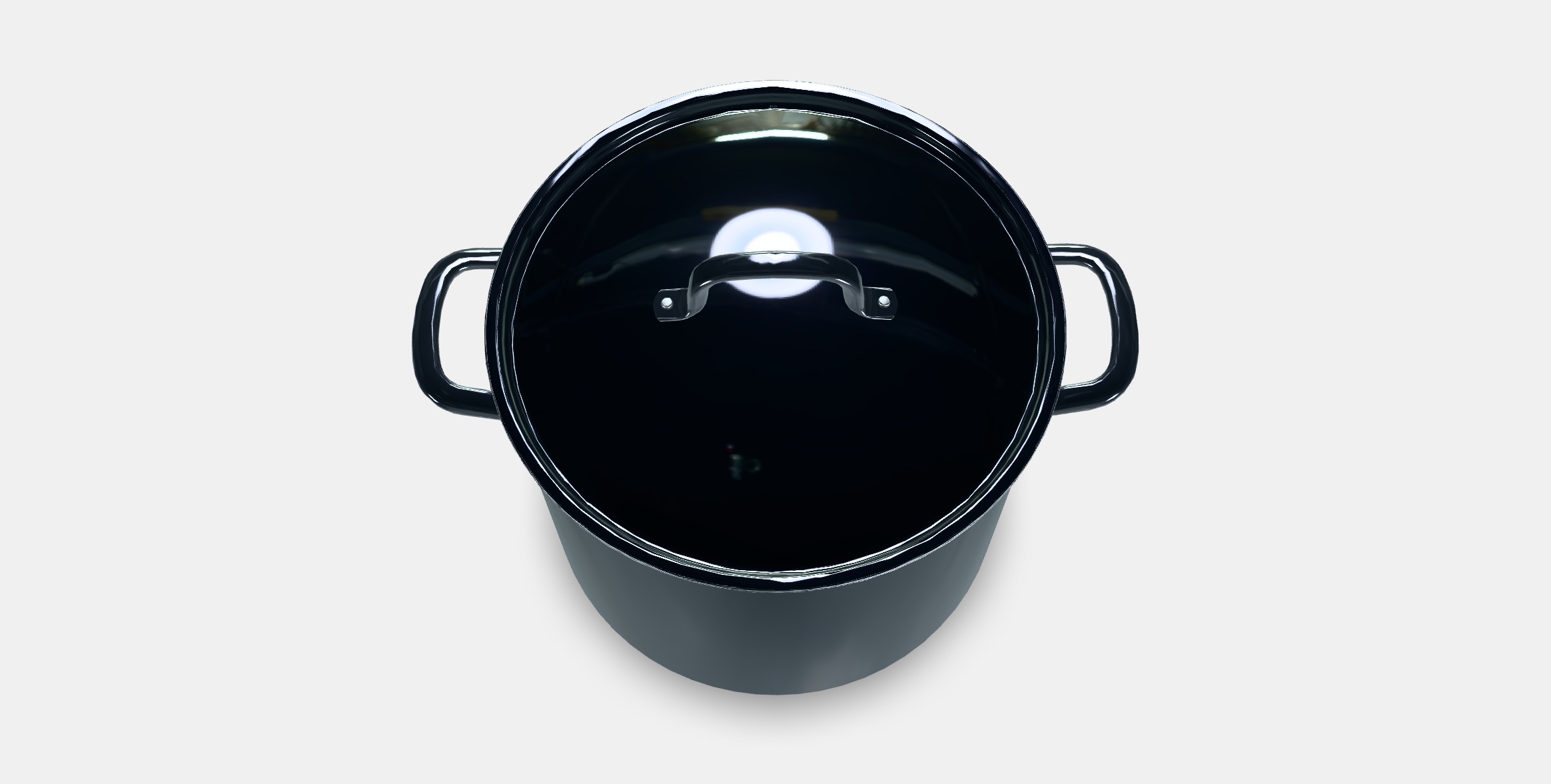 IKEA 365 Pot with lid Low-poly 3D model_2