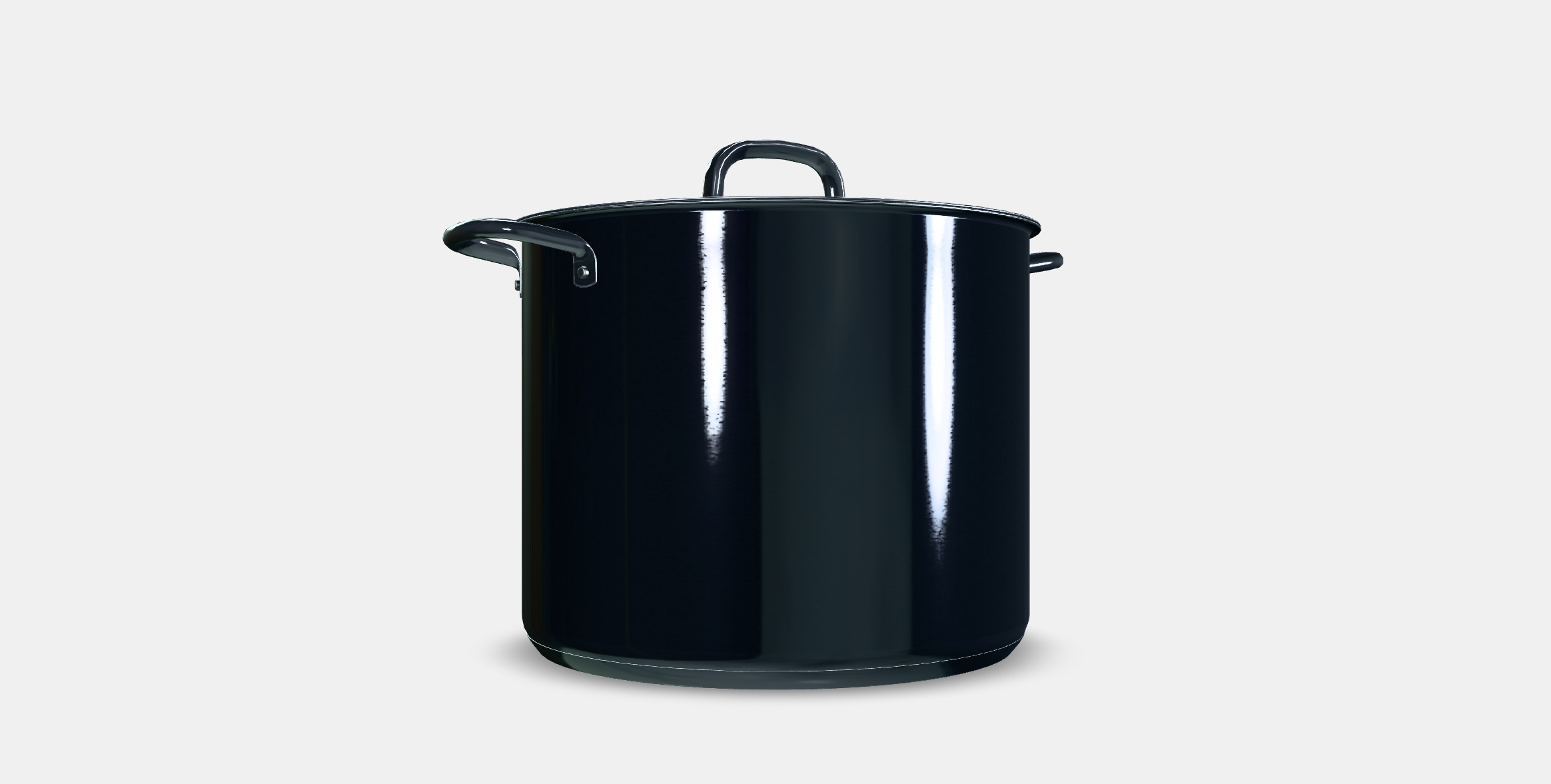 IKEA 365 Pot with lid Low-poly 3D model_16