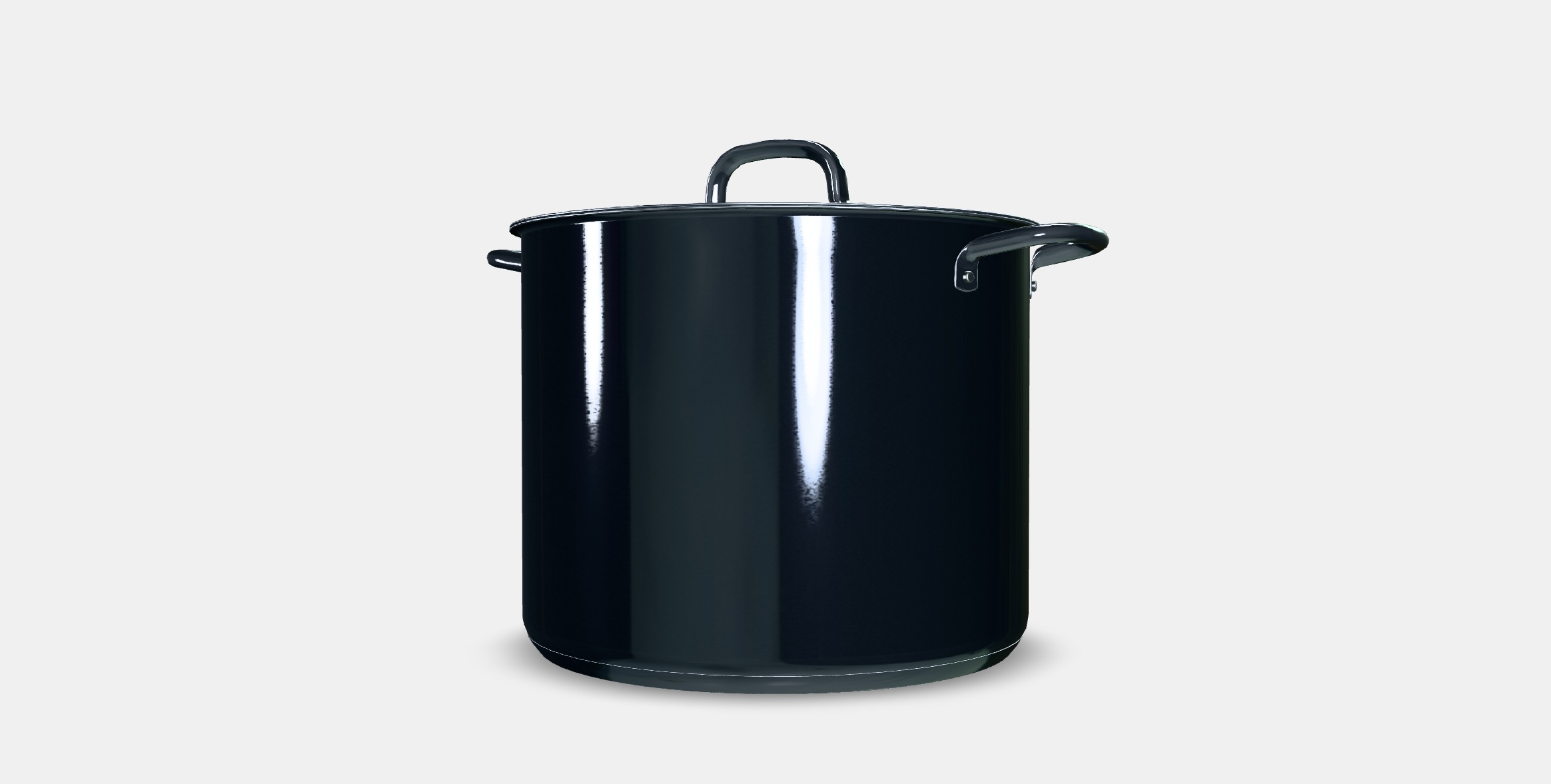 IKEA 365 Pot with lid Low-poly 3D model_5