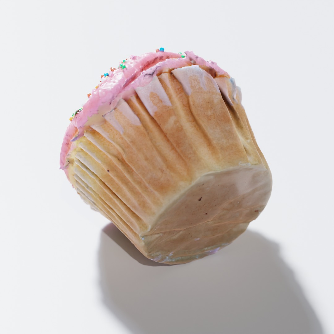 Cupcake 3D model_9
