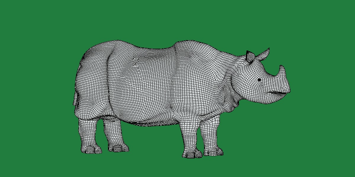 Indian Rhinoceros 3D model_14