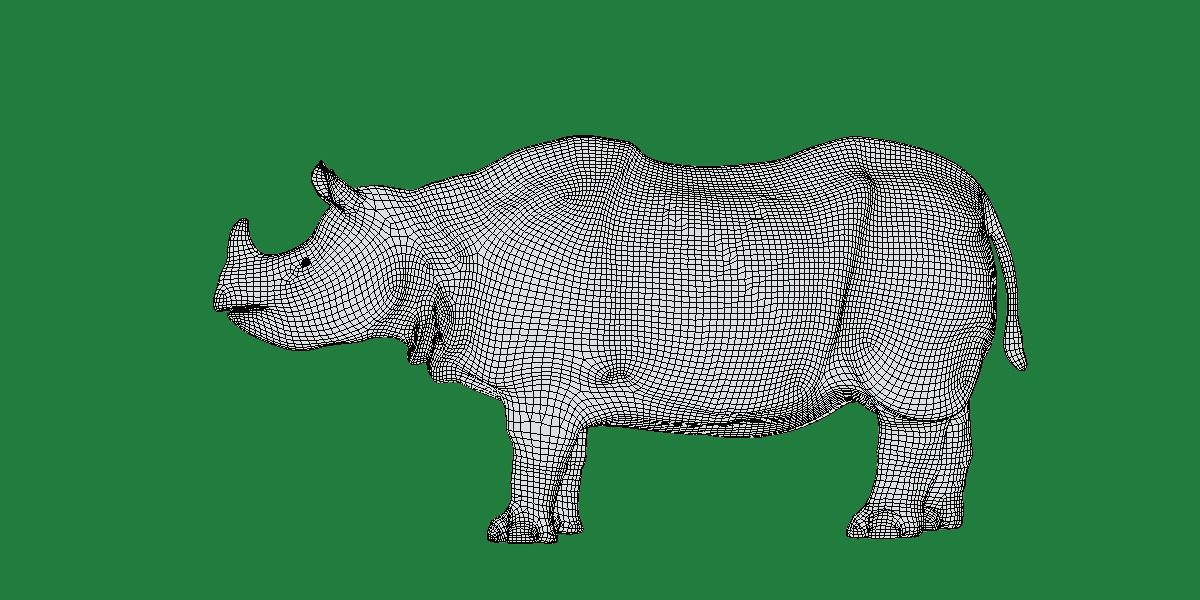 Indian Rhinoceros 3D model_15