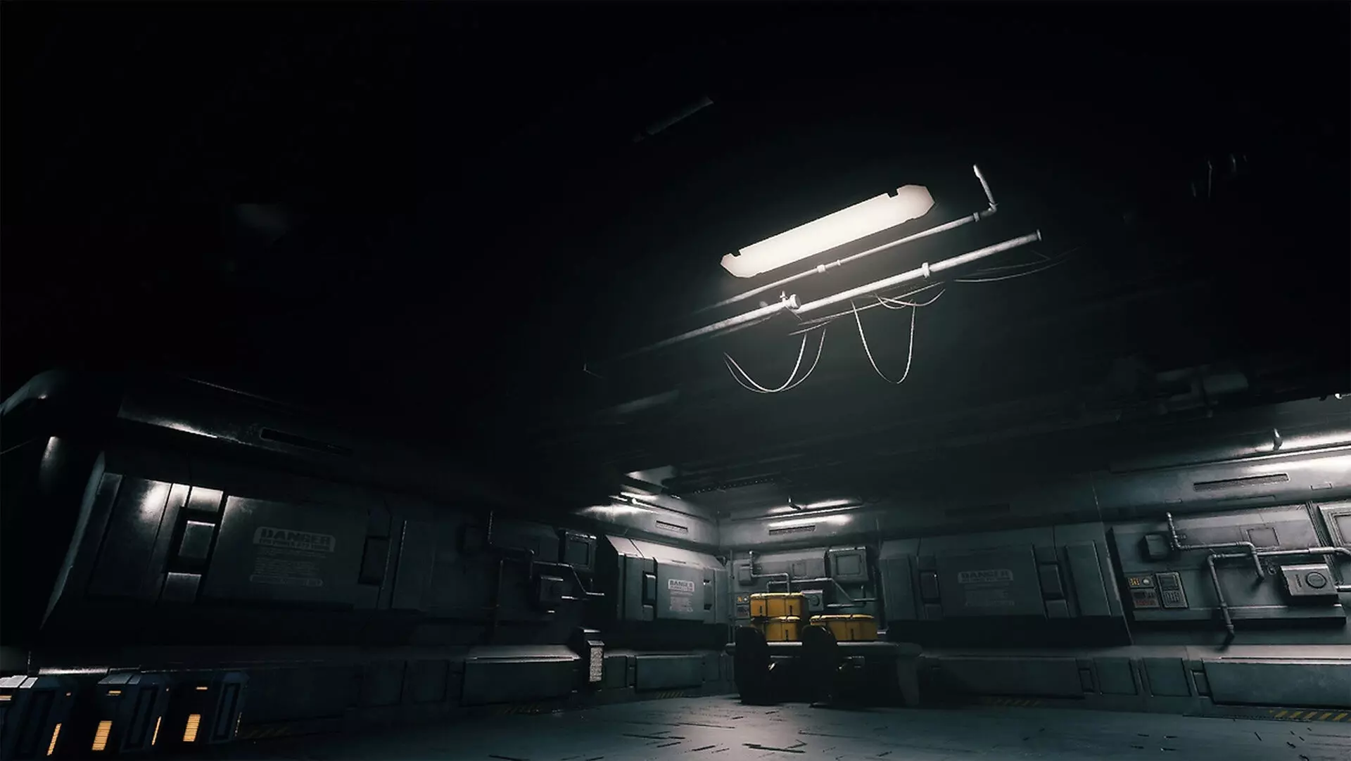 Sci-fi Interior Low-poly 3D model_0