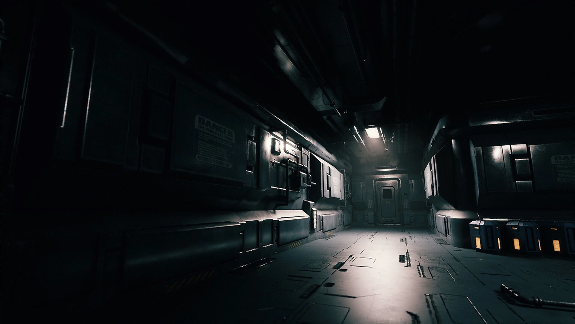 Sci-fi Interior Low-poly 3D model_2