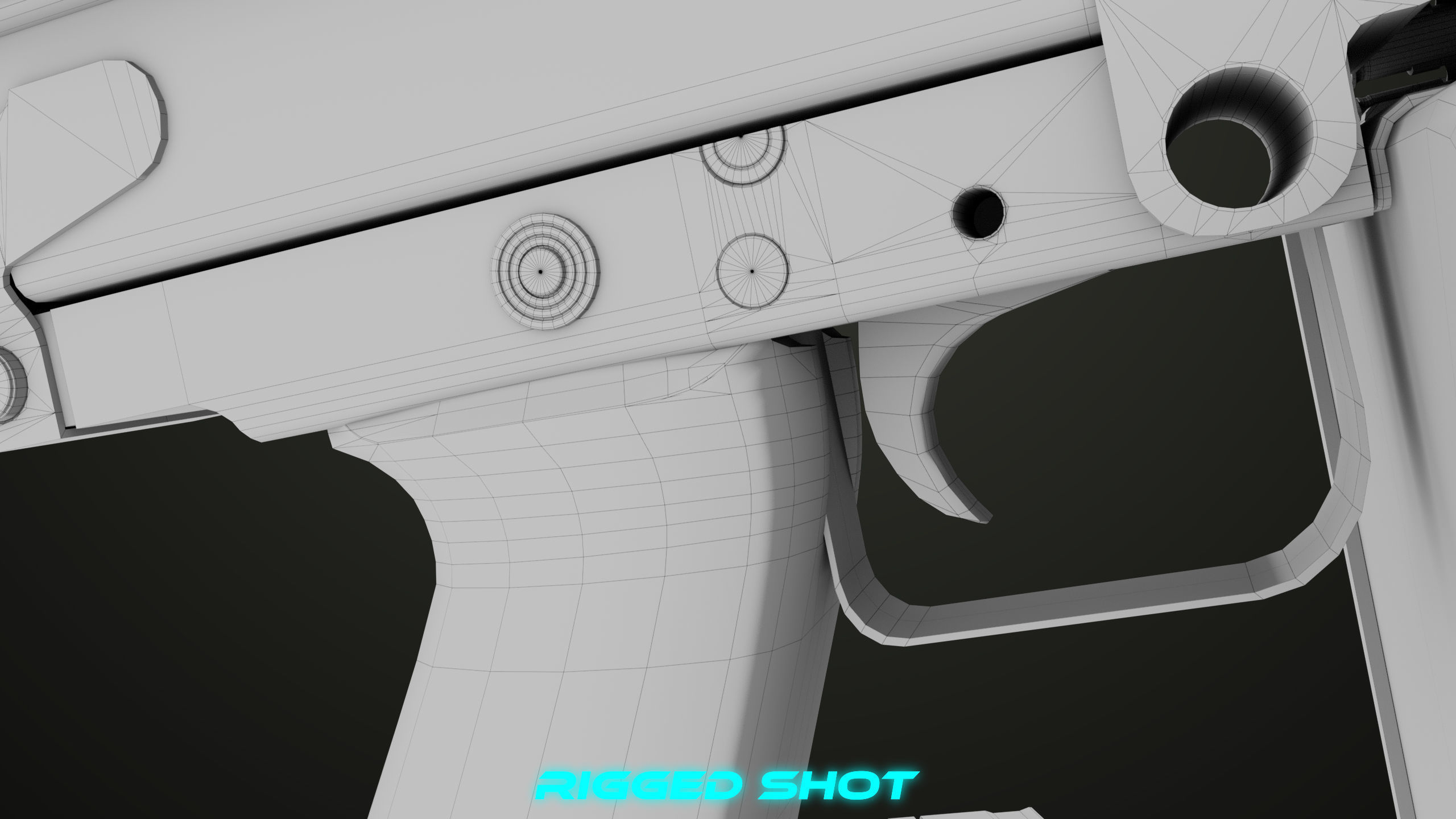 Machine Gun 12 All PBR Unity UE Textures Low-poly 3D model_46