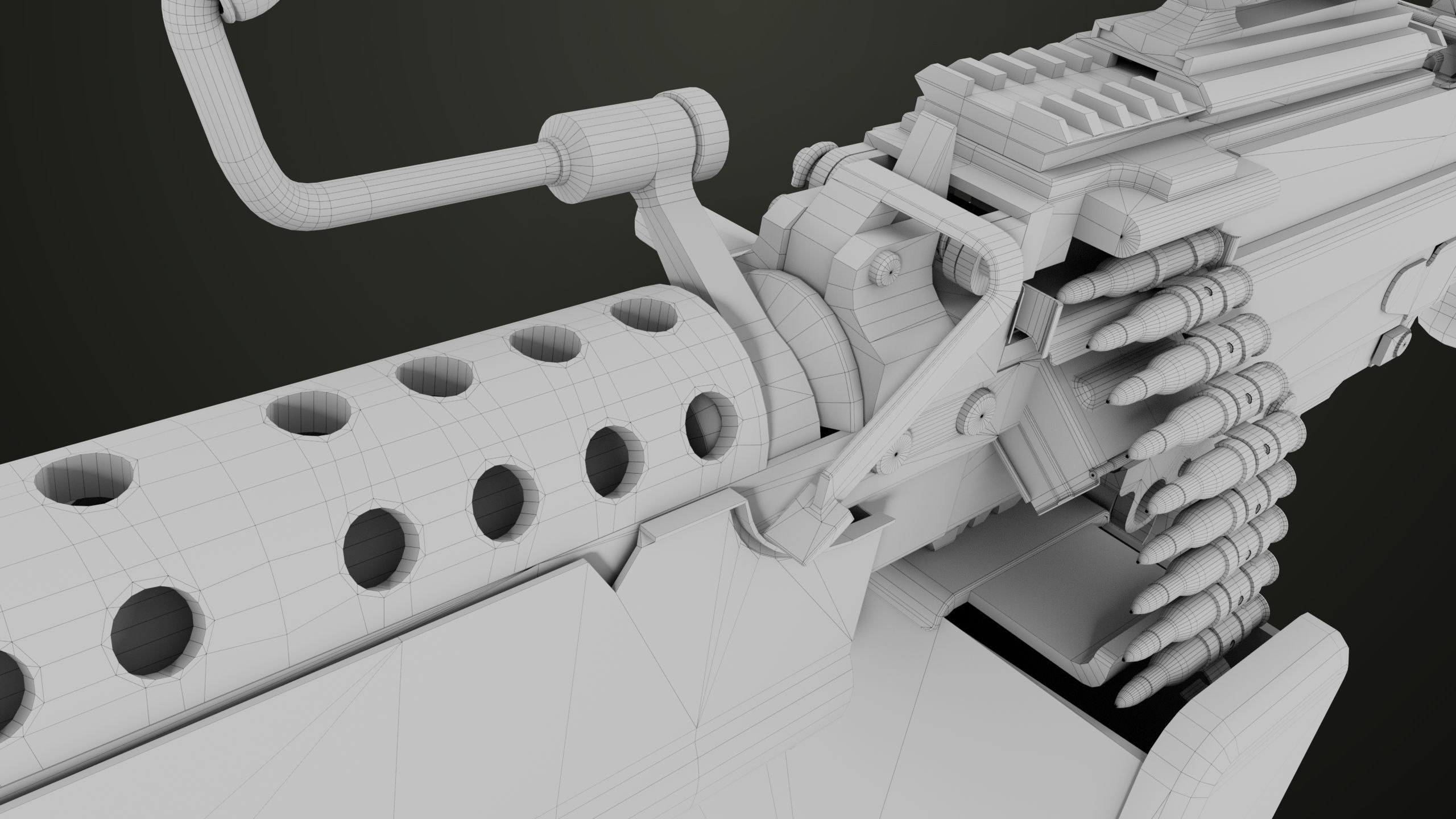 Machine Gun 12 All PBR Unity UE Textures Low-poly 3D model_51