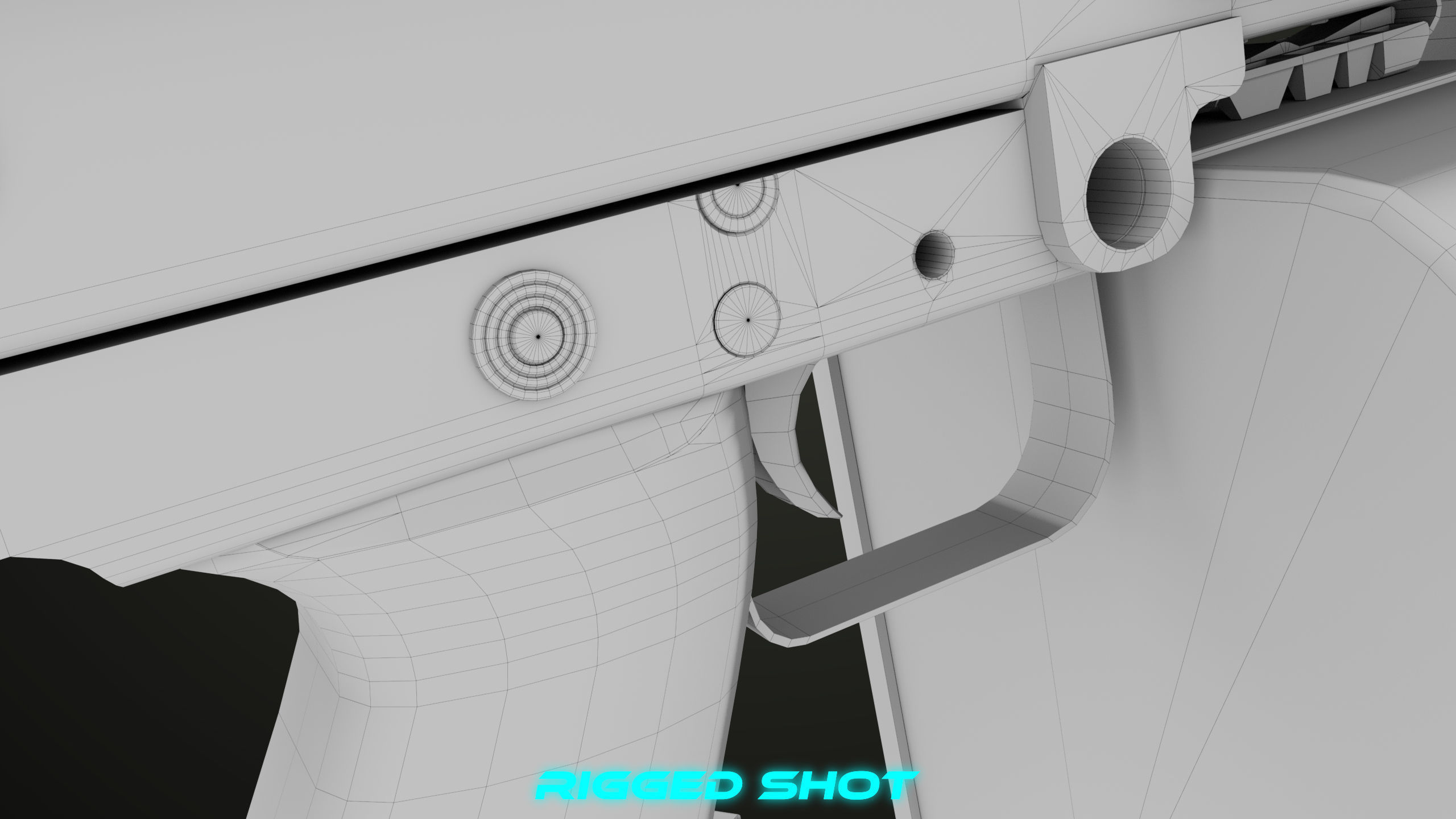 Machine Gun 12 All PBR Unity UE Textures Low-poly 3D model_45