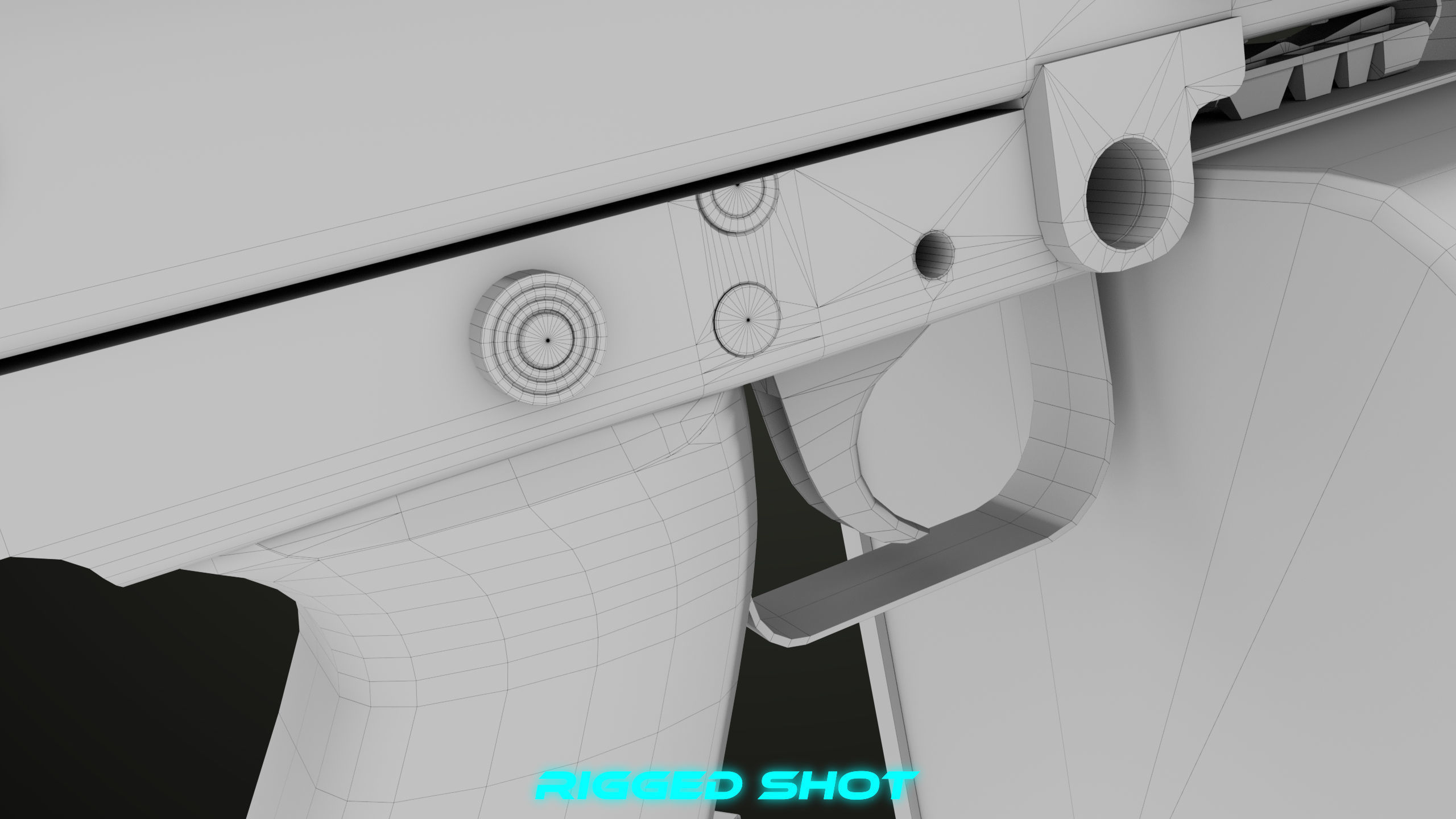 Machine Gun 12 All PBR Unity UE Textures Low-poly 3D model_44