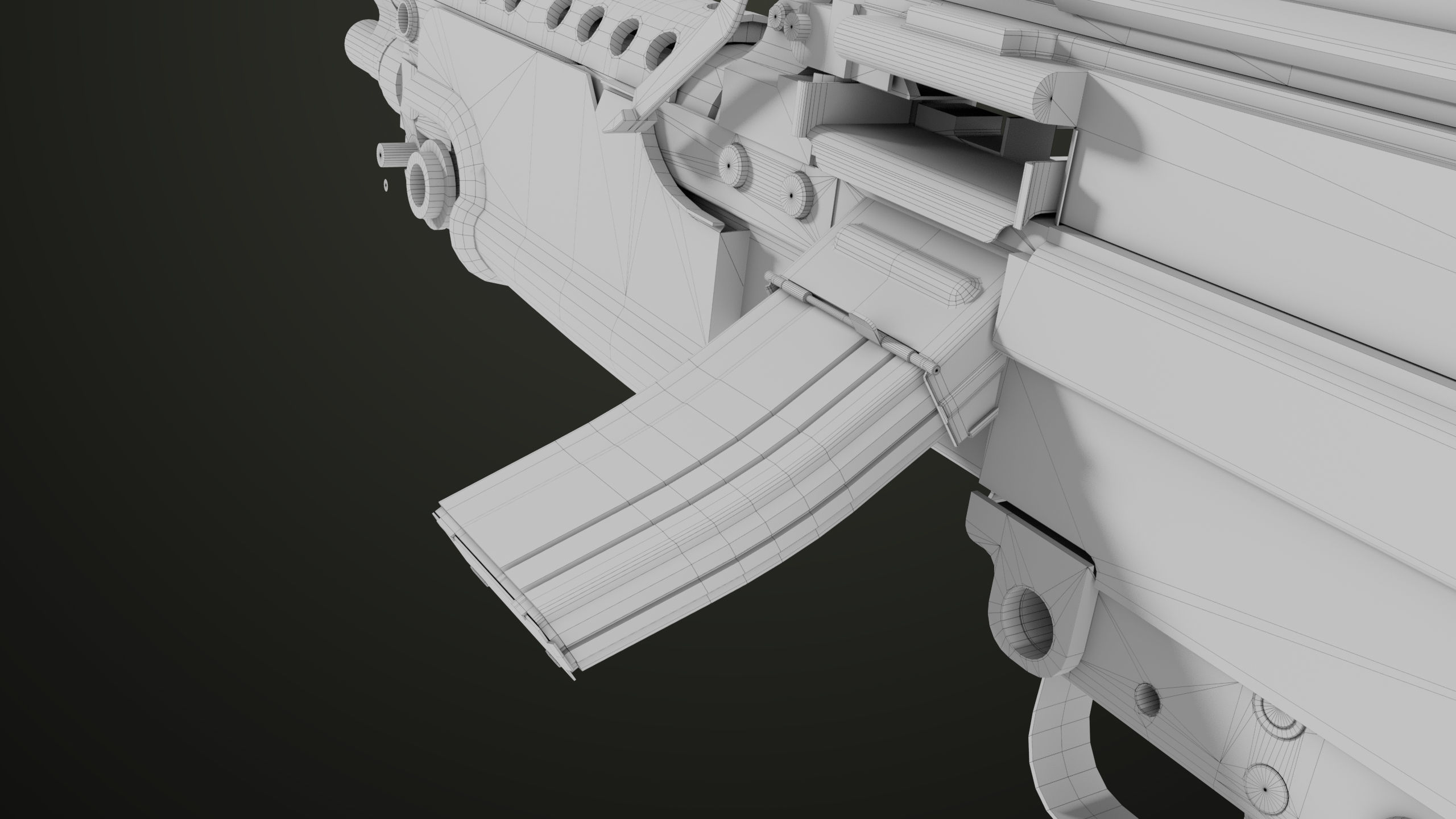 Machine Gun 12 All PBR Unity UE Textures Low-poly 3D model_59