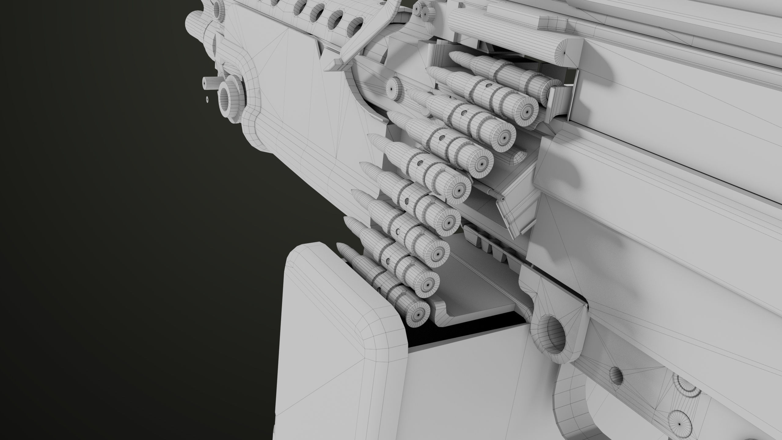 Machine Gun 12 All PBR Unity UE Textures Low-poly 3D model_57