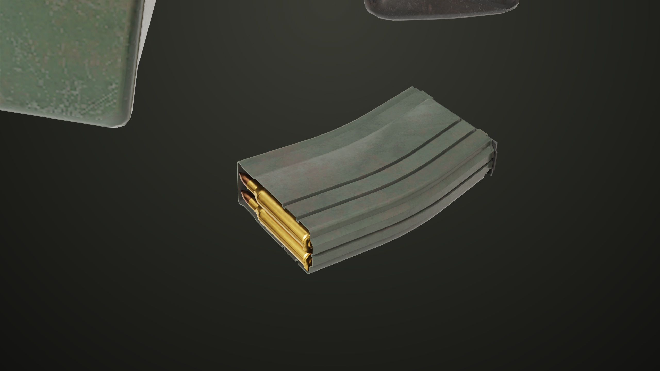 Machine Gun 12 All PBR Unity UE Textures Low-poly 3D model_27