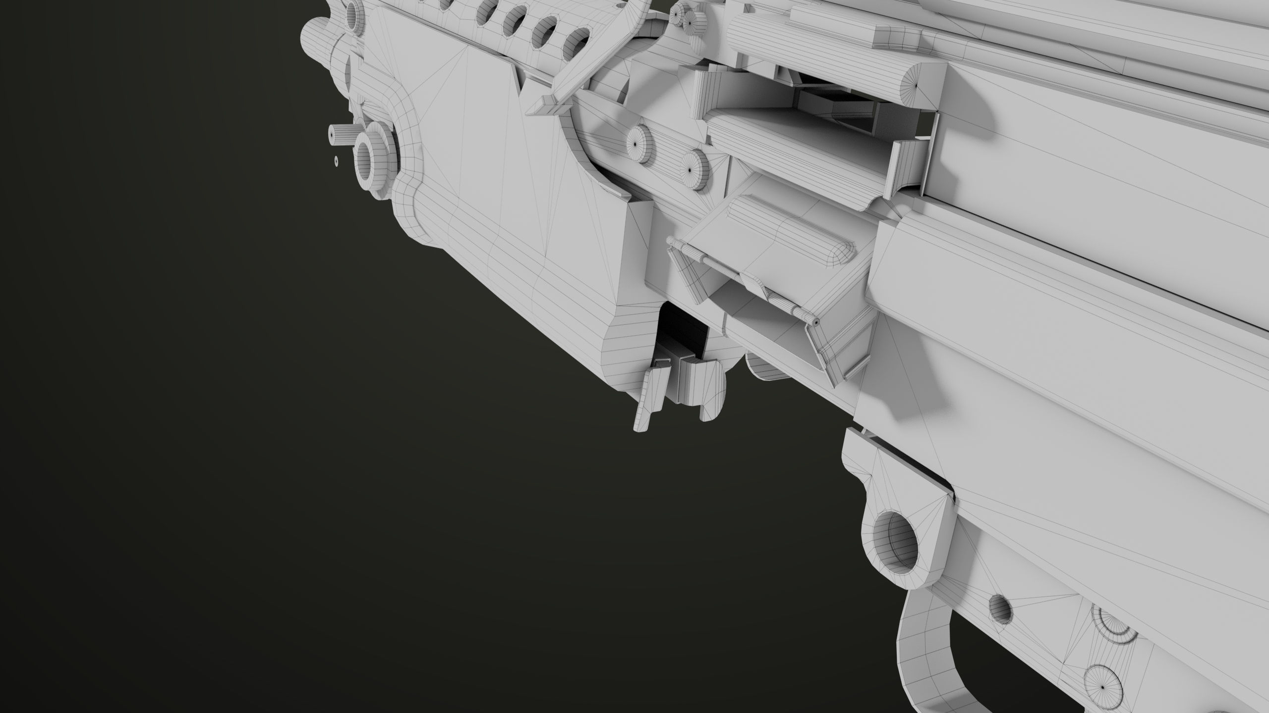 Machine Gun 12 All PBR Unity UE Textures Low-poly 3D model_58