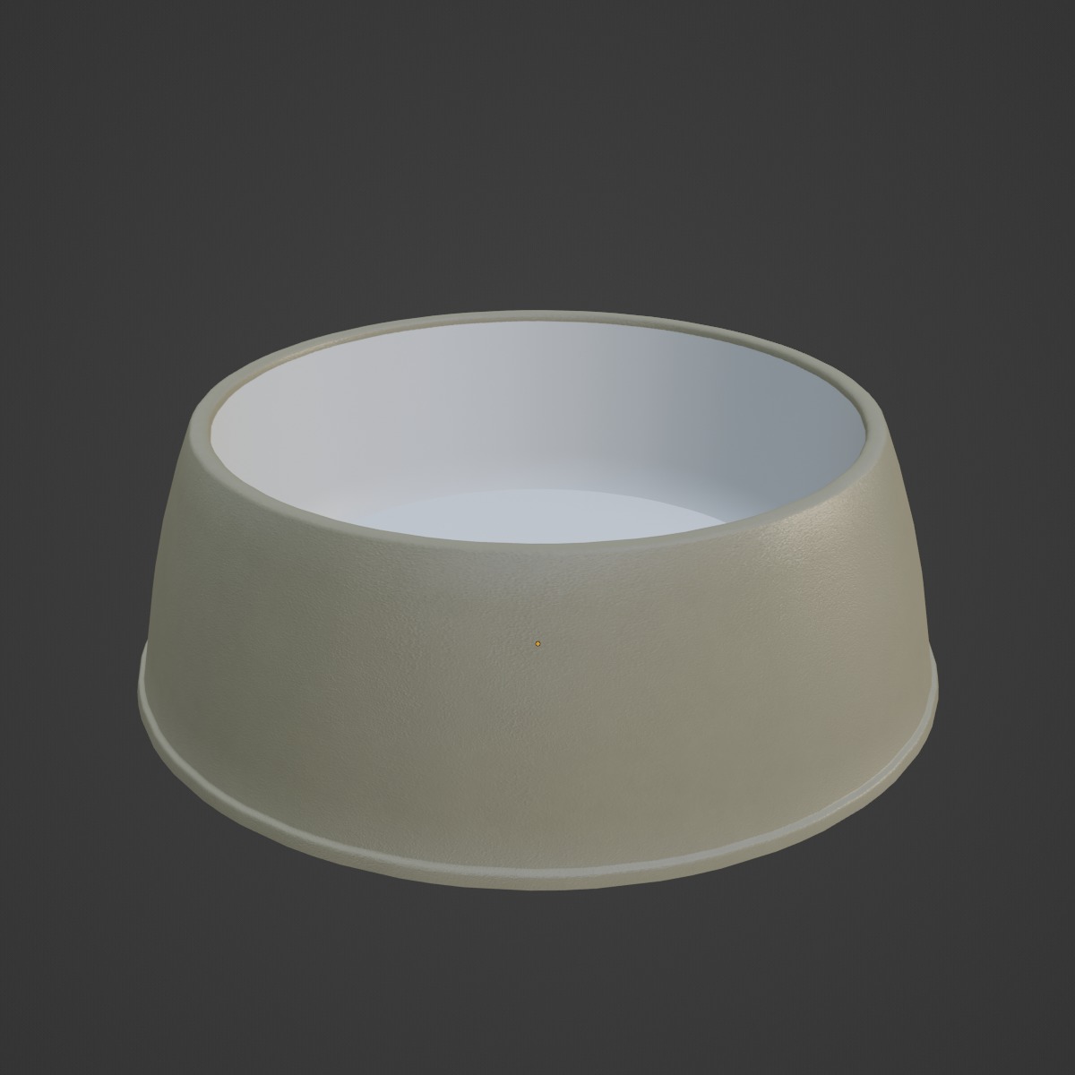 Plastic Dog Bowl B 05 Low-poly 3D model_6