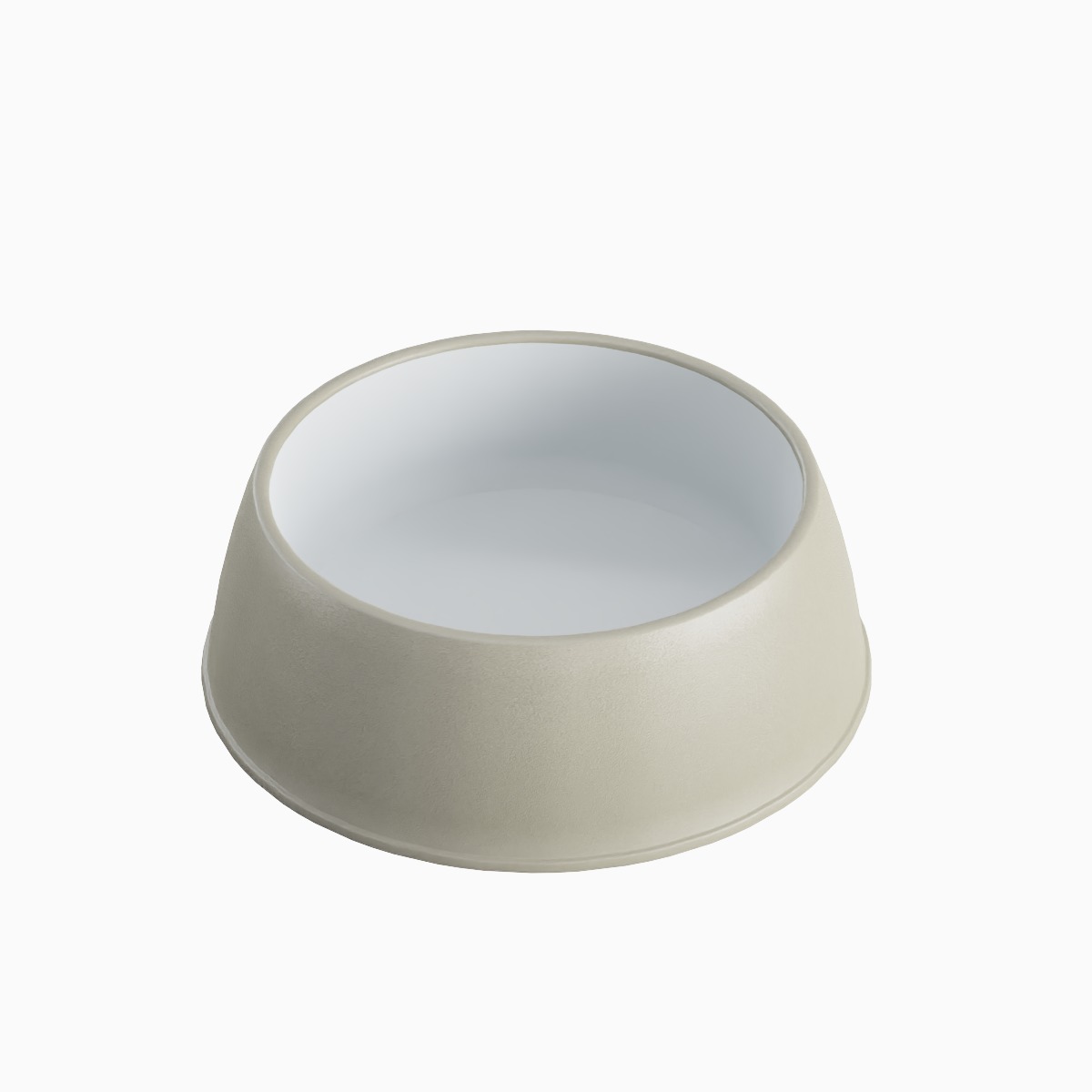 Plastic Dog Bowl B 05 Low-poly 3D model_4