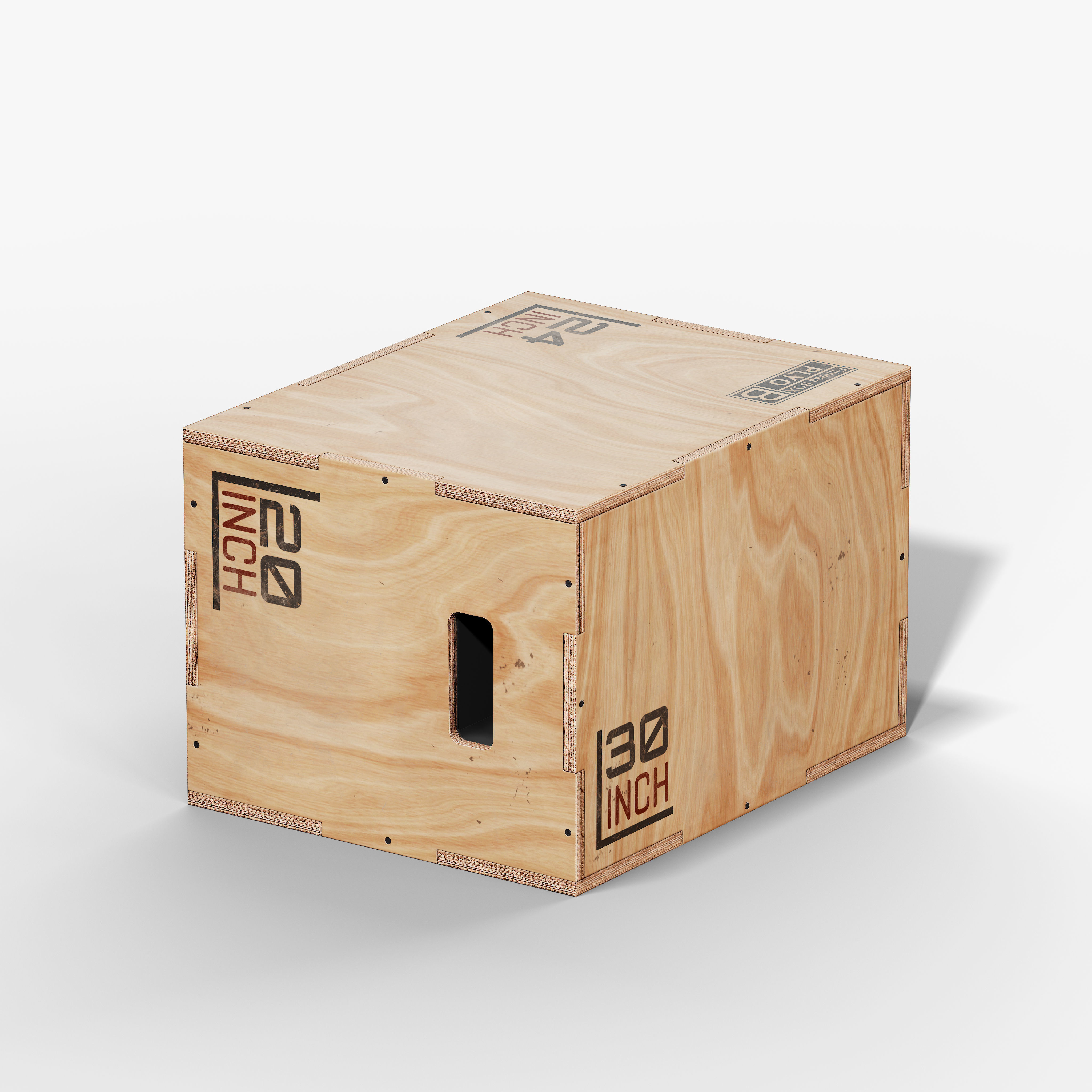 Wooden Plyo Box Low-poly 3D model_8