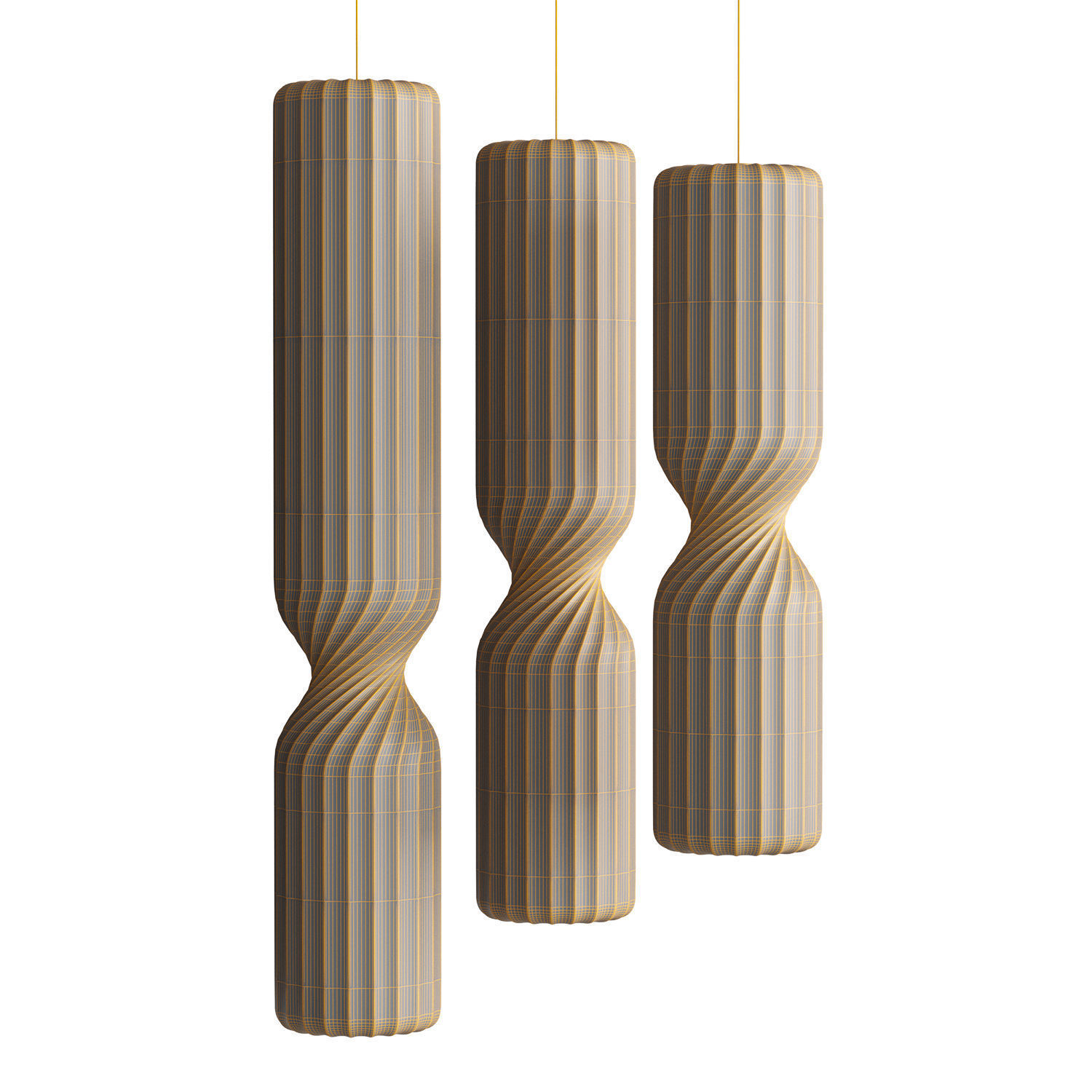 Twist pendent lamp Draai hanglamp 3D model_6