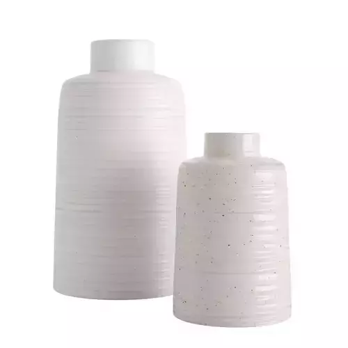 Holden Speckled White Vase