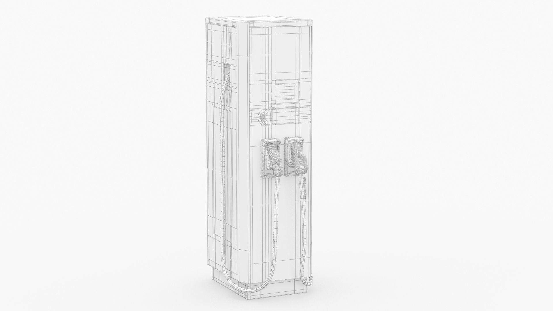 ABB Terra 124 CC EV Charger Station 3D model_2