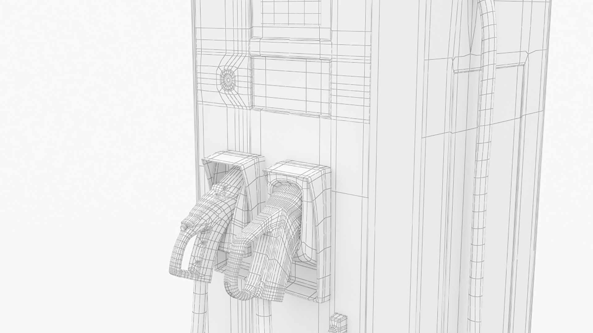 ABB Terra 124 CC EV Charger Station 3D model_10