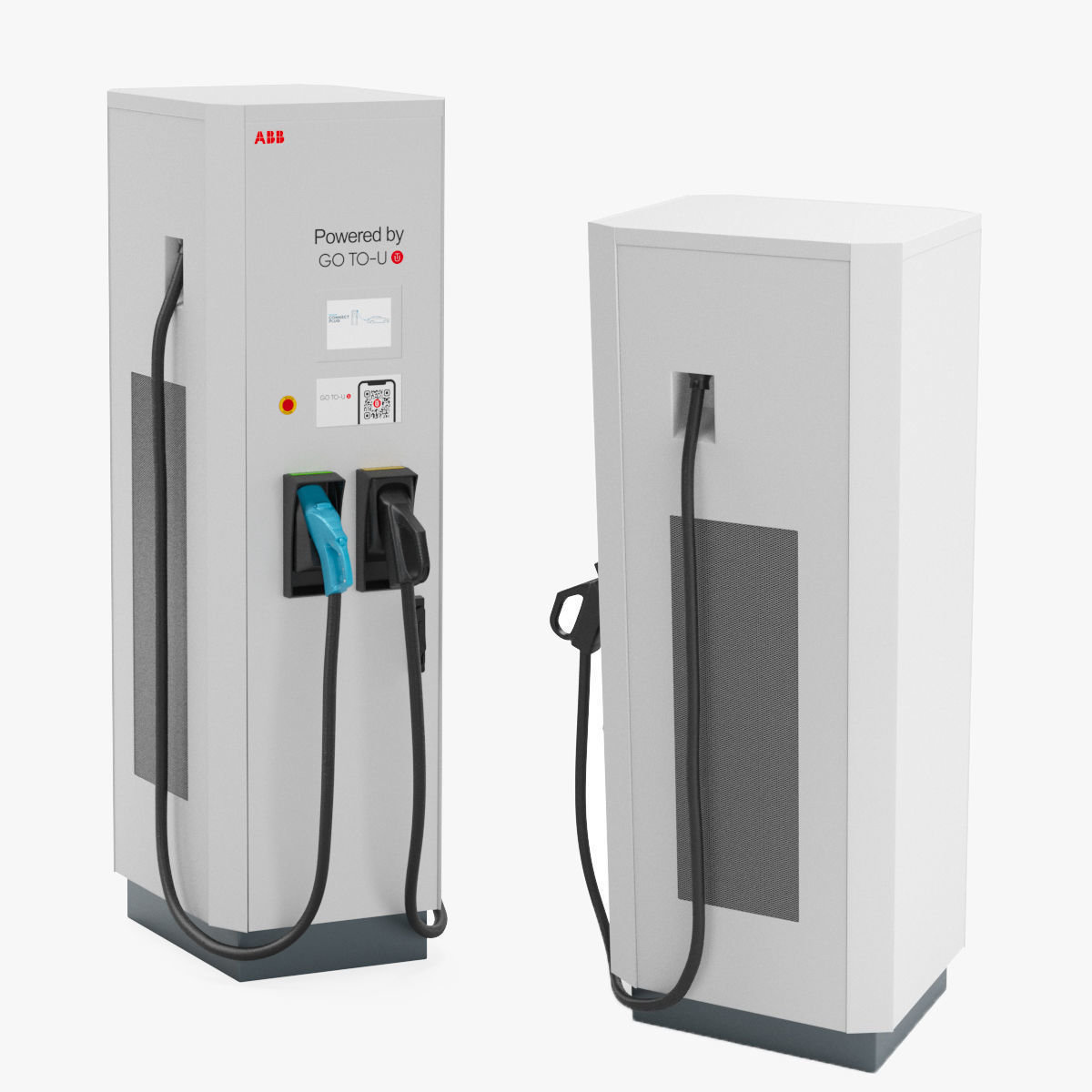 ABB Terra 124 CC EV Charger Station 3D model_12