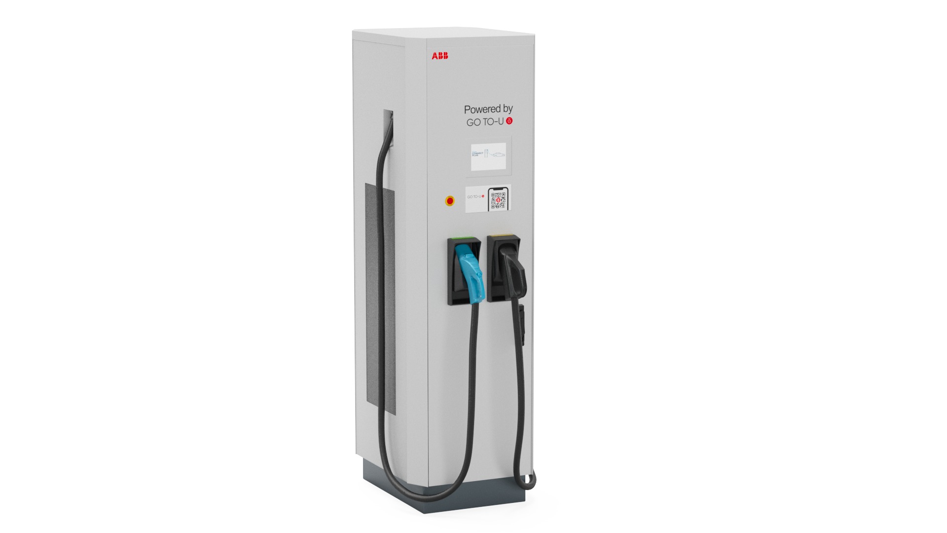 ABB Terra 124 CC EV Charger Station 3D model_1