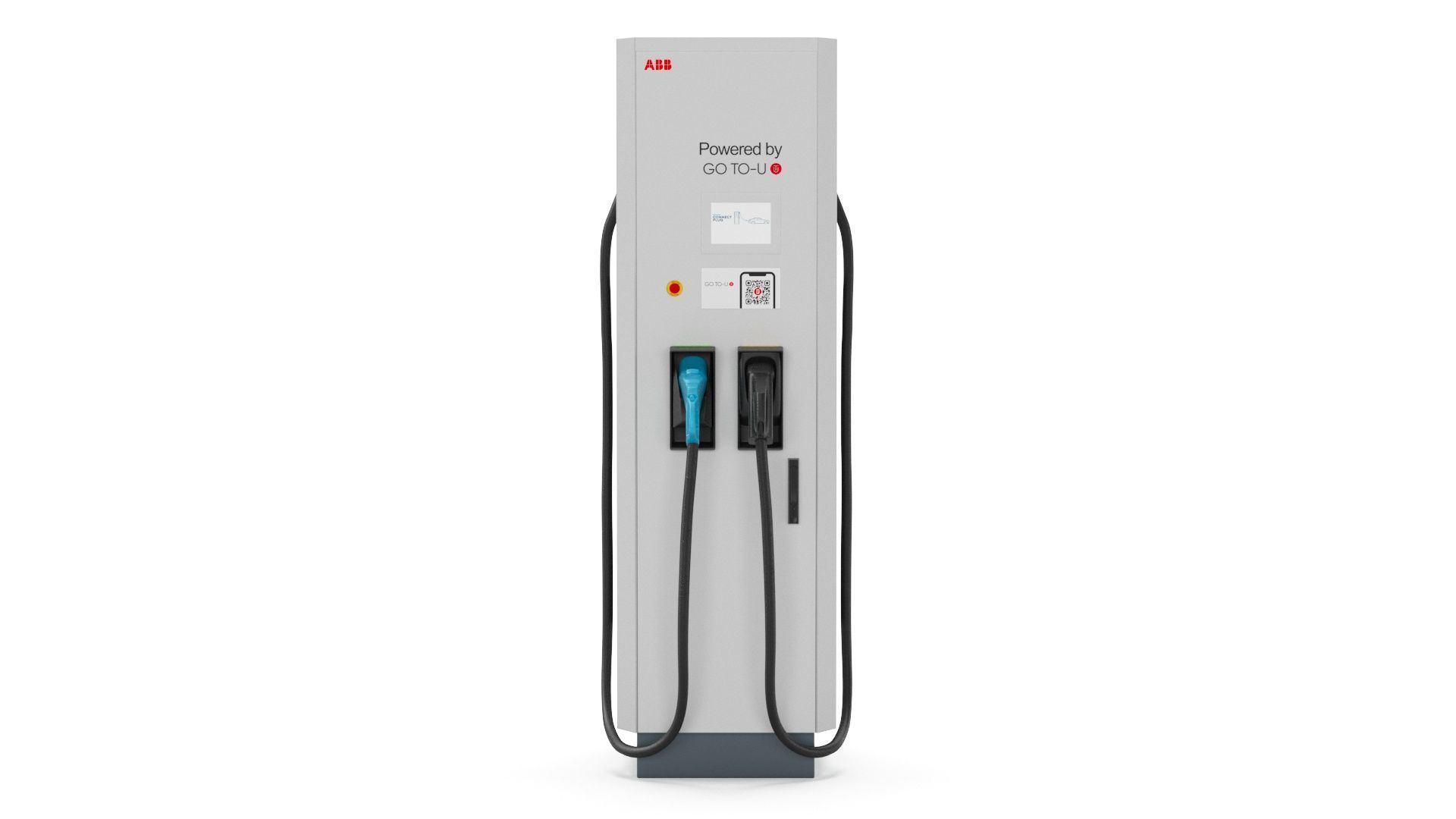 ABB Terra 124 CC EV Charger Station 3D model_3