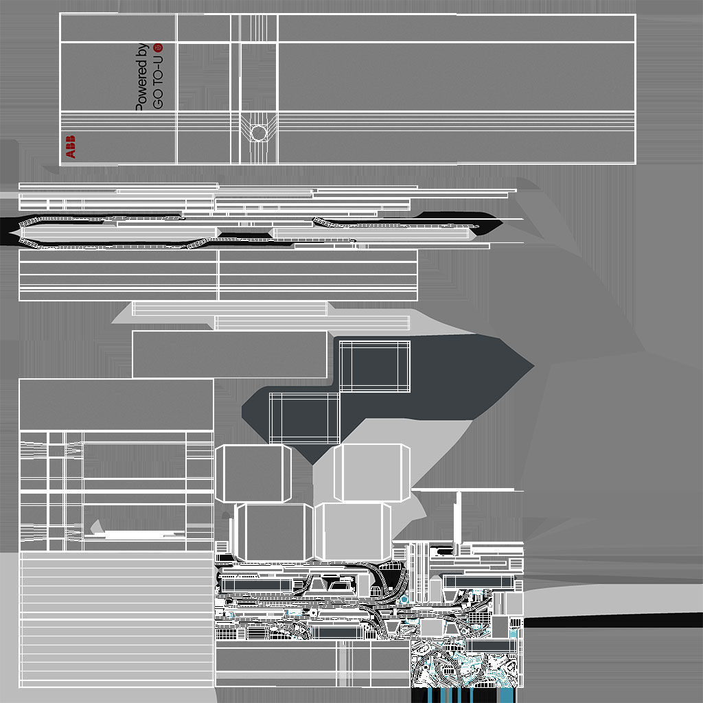 ABB Terra 124 CC EV Charger Station 3D model_11