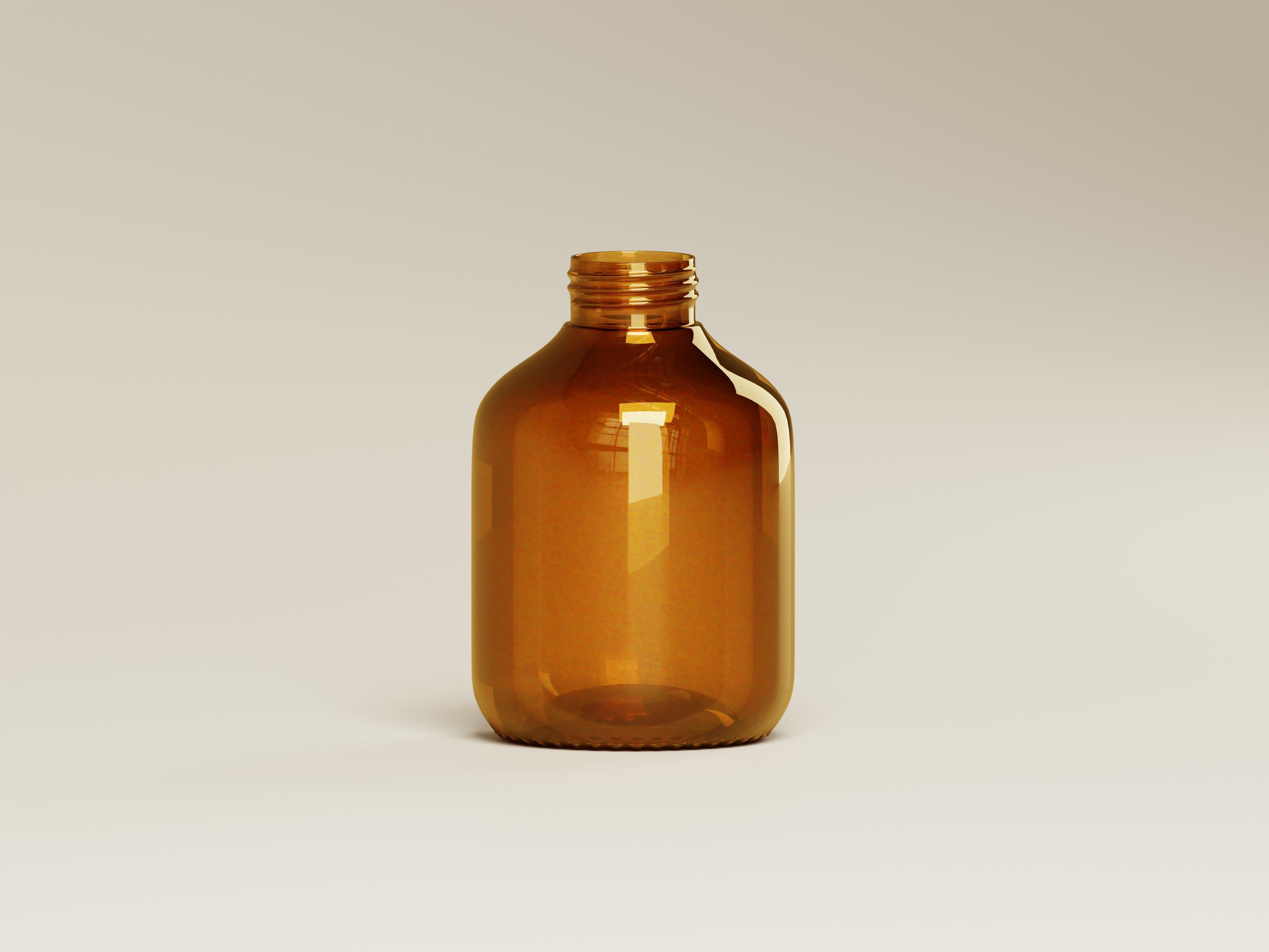 Good description for Amber Cosmetic Bottle 3D Model Buyer Low-poly 3D model_4