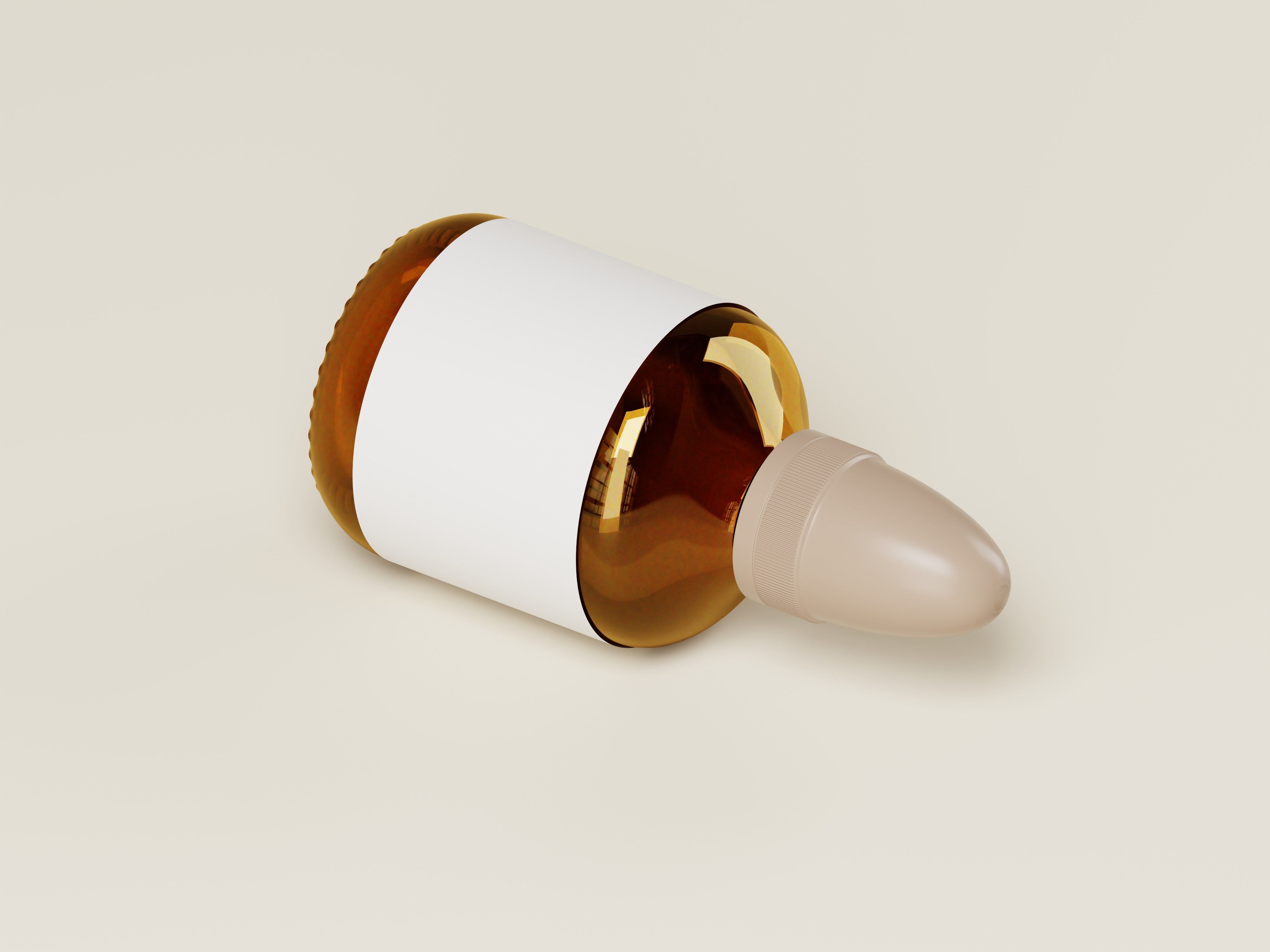 Good description for Amber Cosmetic Bottle 3D Model Buyer Low-poly 3D model_9