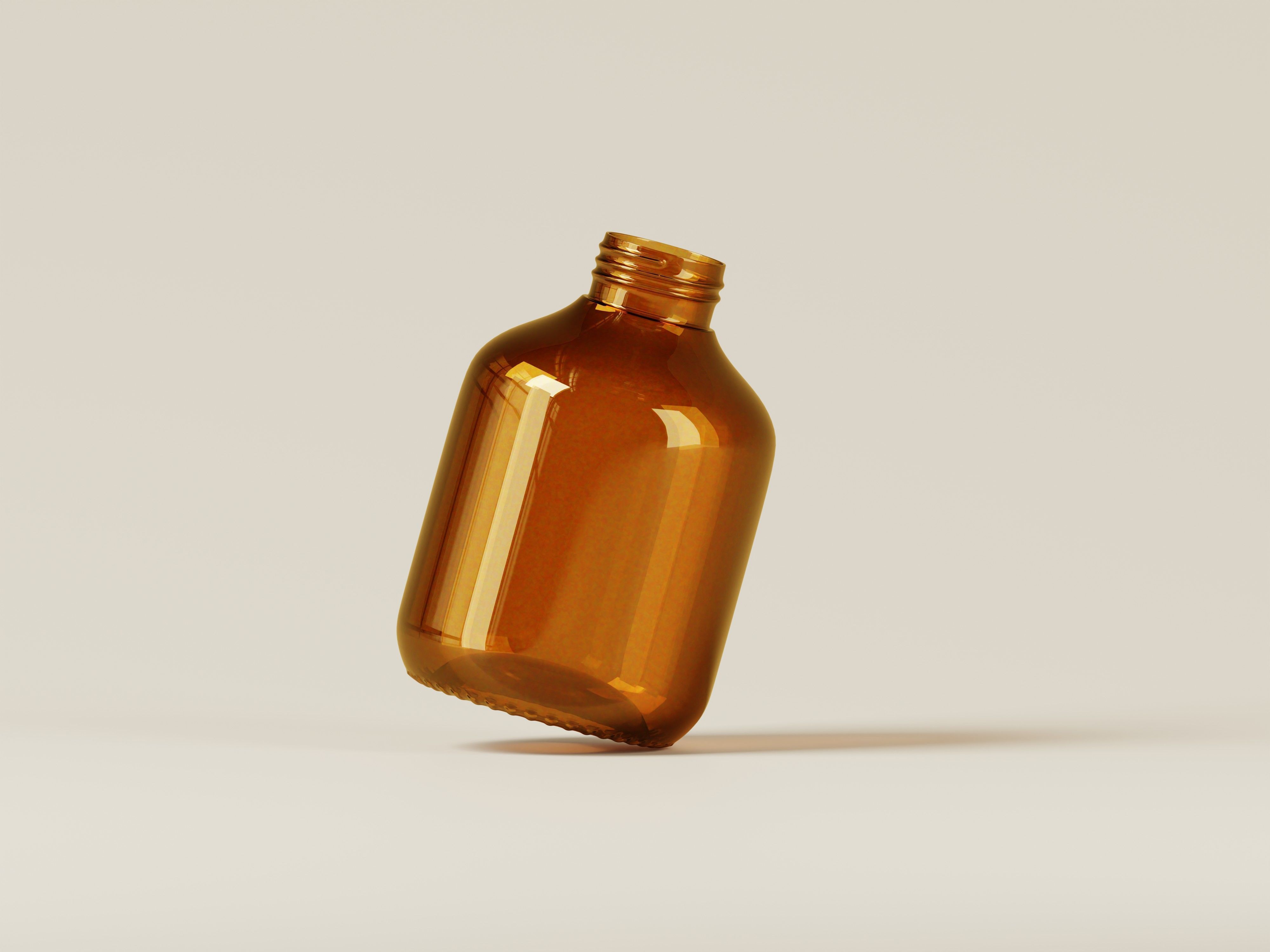 Good description for Amber Cosmetic Bottle 3D Model Buyer Low-poly 3D model_7